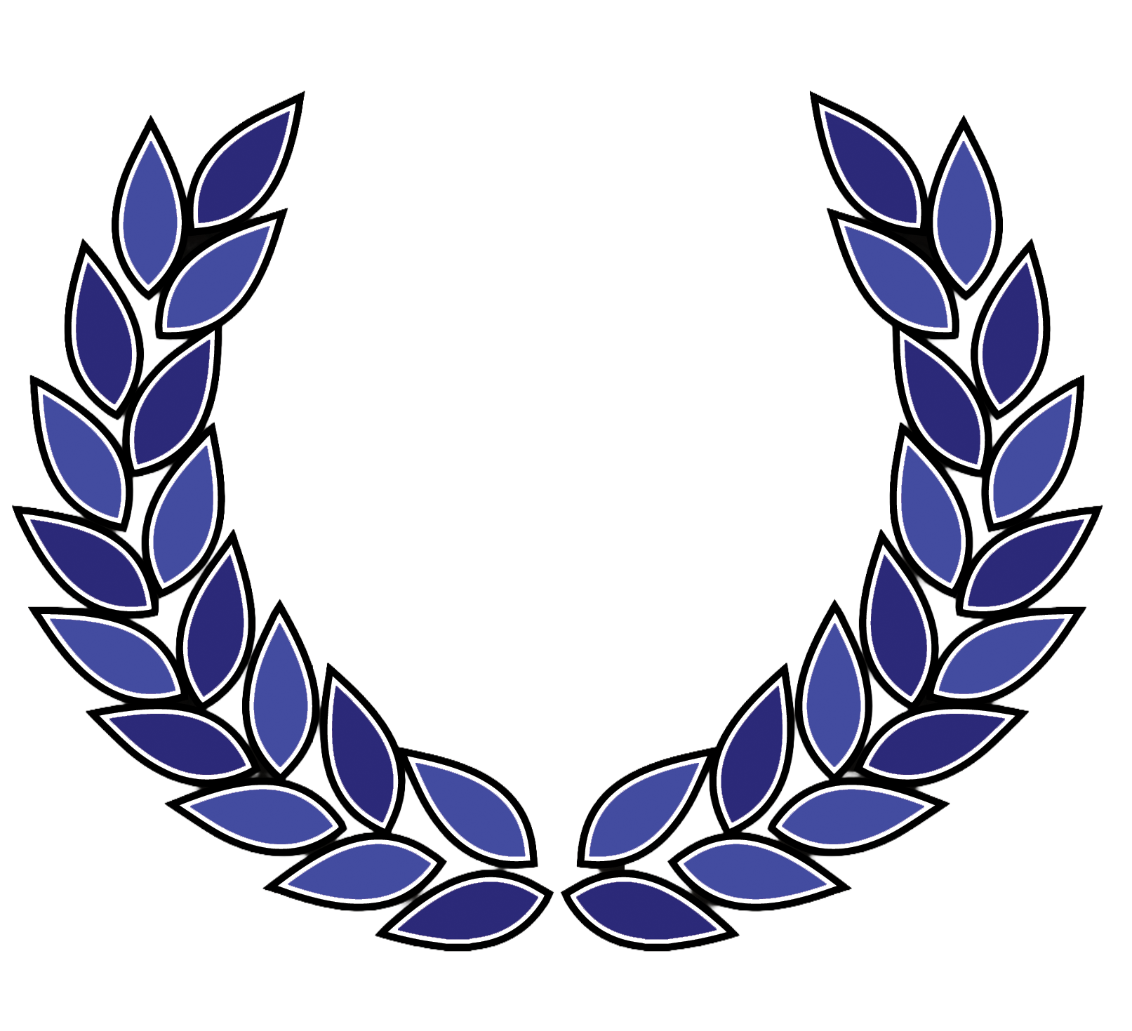 Blank black award plaque with a laurel wreath border and a teal outline around the edges.