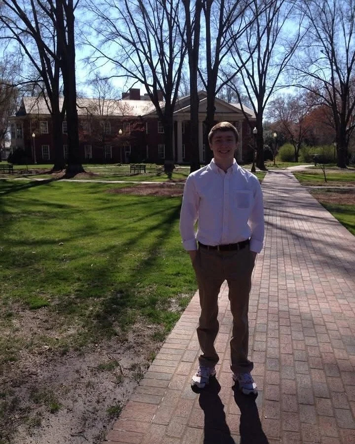 11 years ago today - my mom takes a picture of me on a college tour.
I&rsquo;d have never thought that over a decade later, I&rsquo;d be back at Furman, both as a full-time employee and as a graduate student pursuing a Master of Arts in Strategic Des