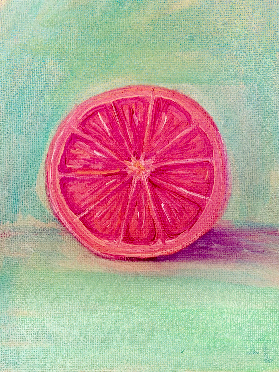 Grapefruit Oil Painting