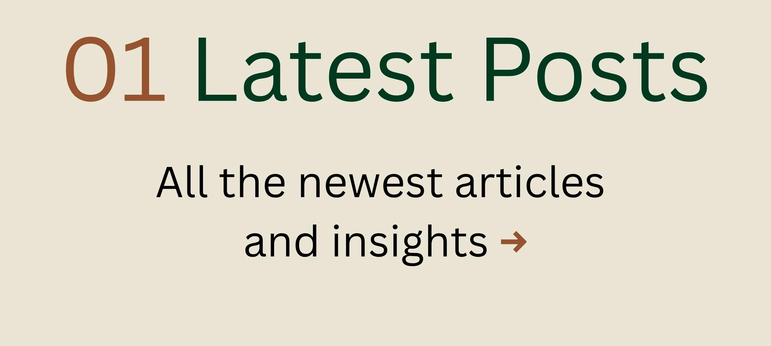 Latest Posts: All the newest articles and insights