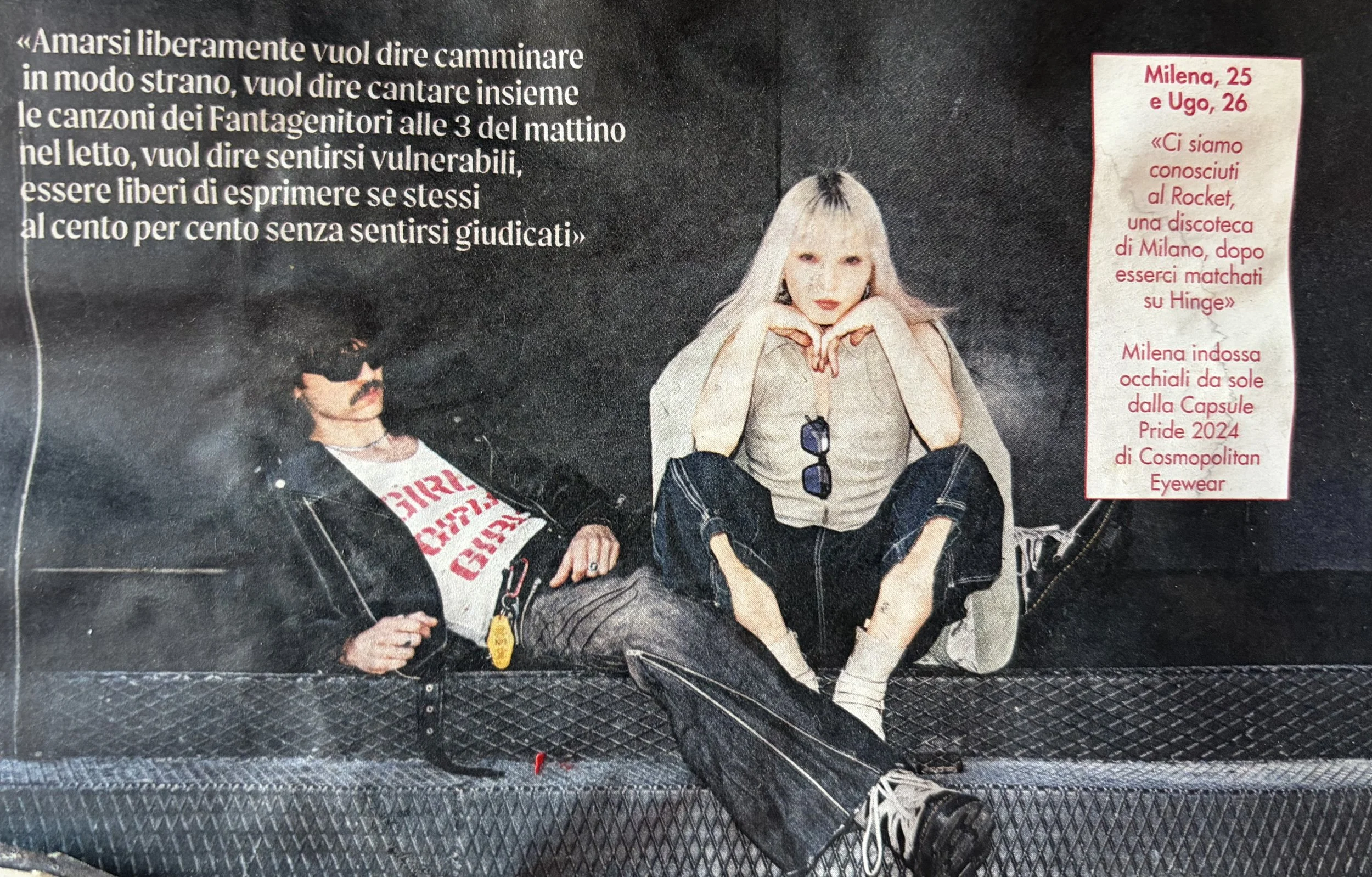 GIRLS GIRLS GIRLS long sleeve in cosmopolitan magazine summer 2024.