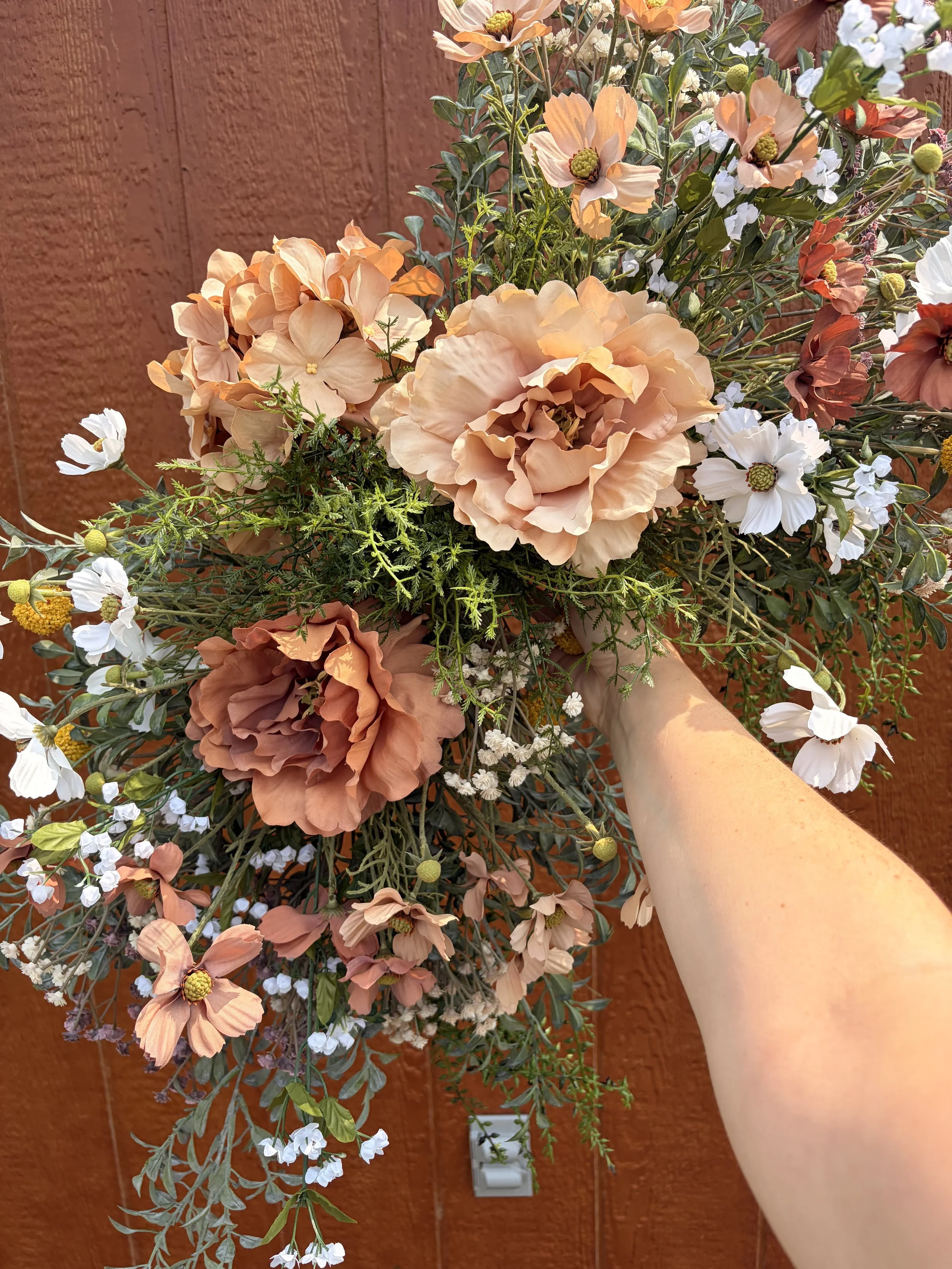 Wedding florals. Faux florals. Decor.
