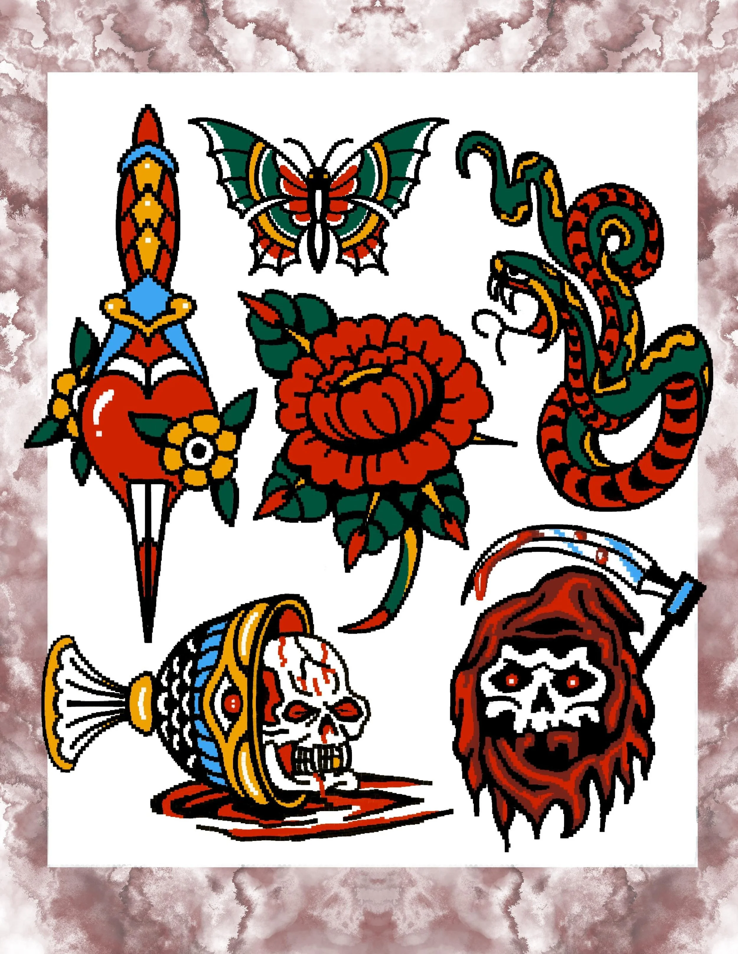 Flash drop 💥 

Message me for sizing and prices ‼️

#tattoos #dfw #pixelart