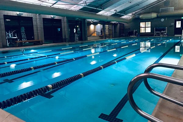 Indoor lap pool at Timberhill Athletic Club for aquatic physical therapy in Corvallis