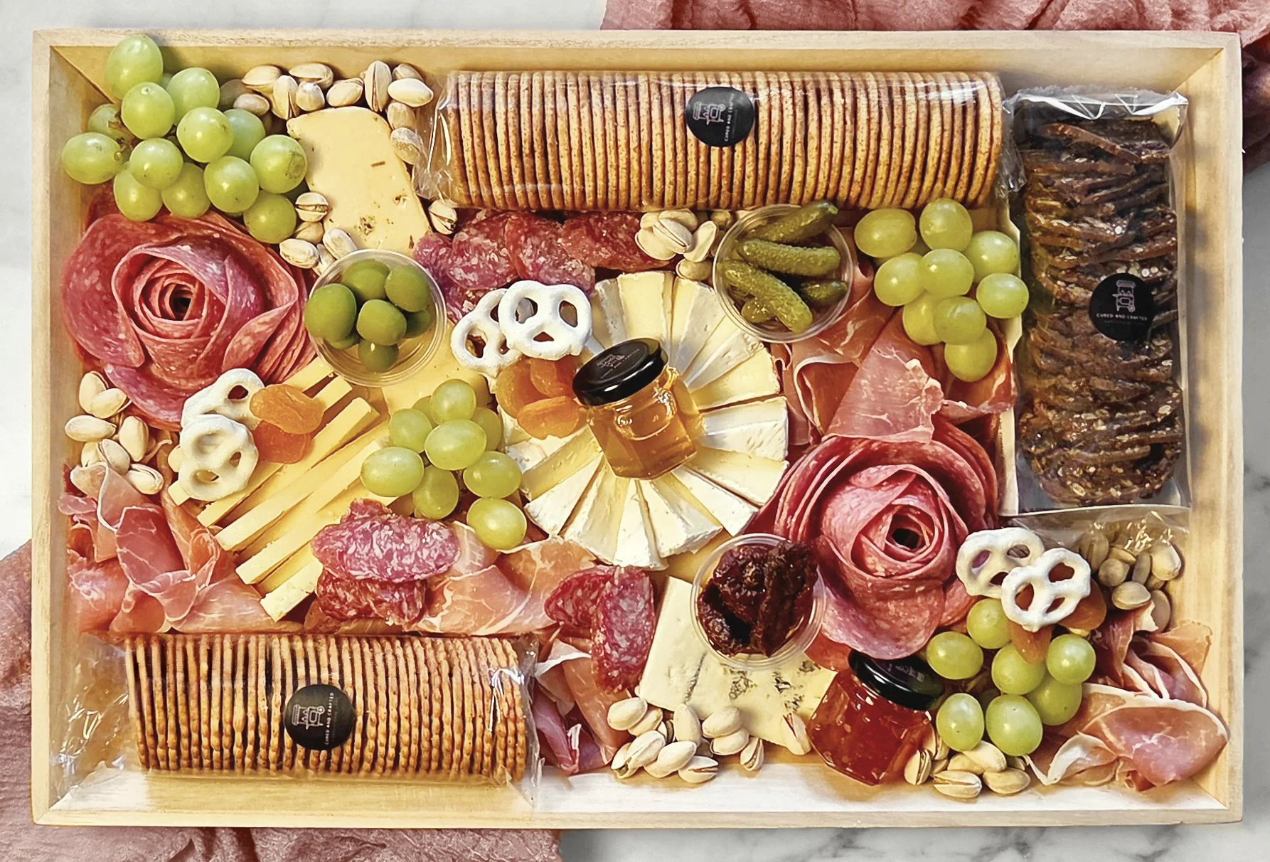 Deluxe Charcuterie Board (Serves 15–20)