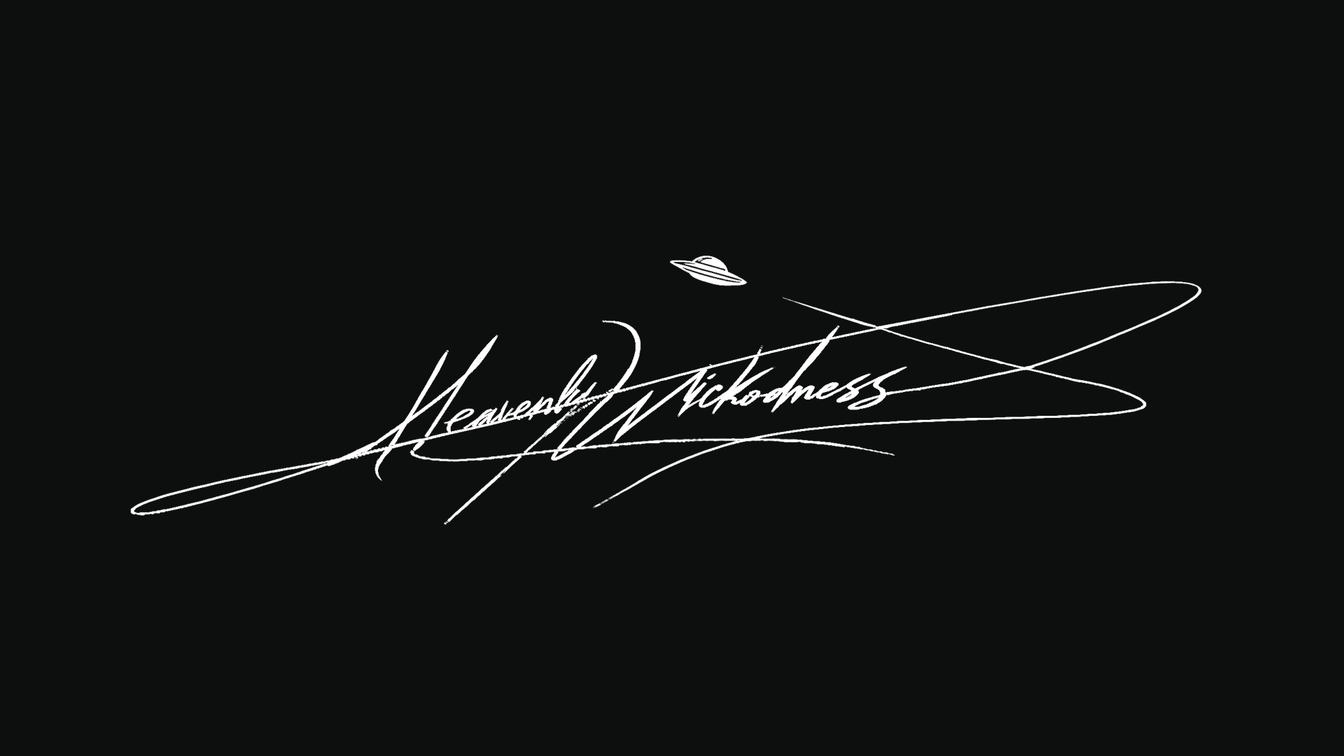 Heavenly Signature Black Tee front graphic