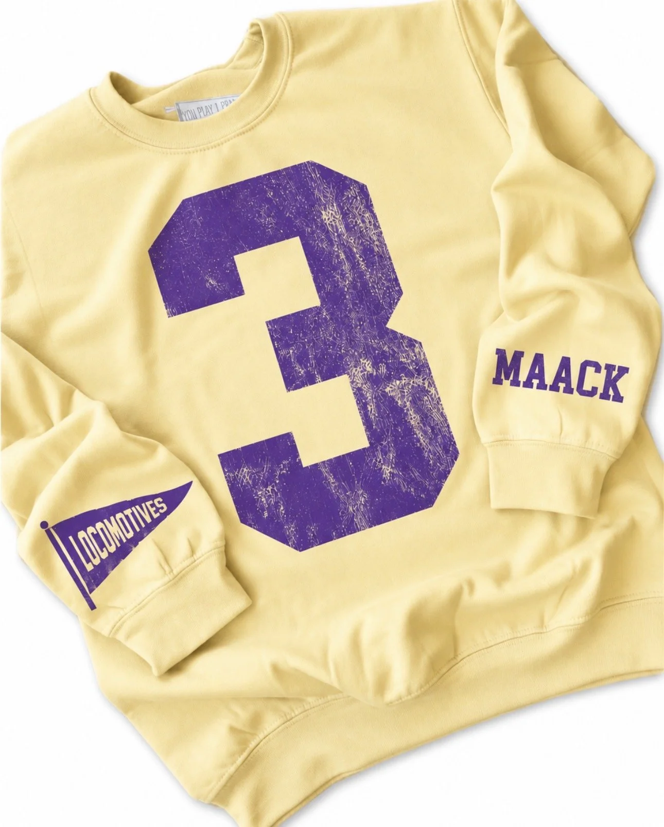 1. Big Number, Last Name on Sleeve