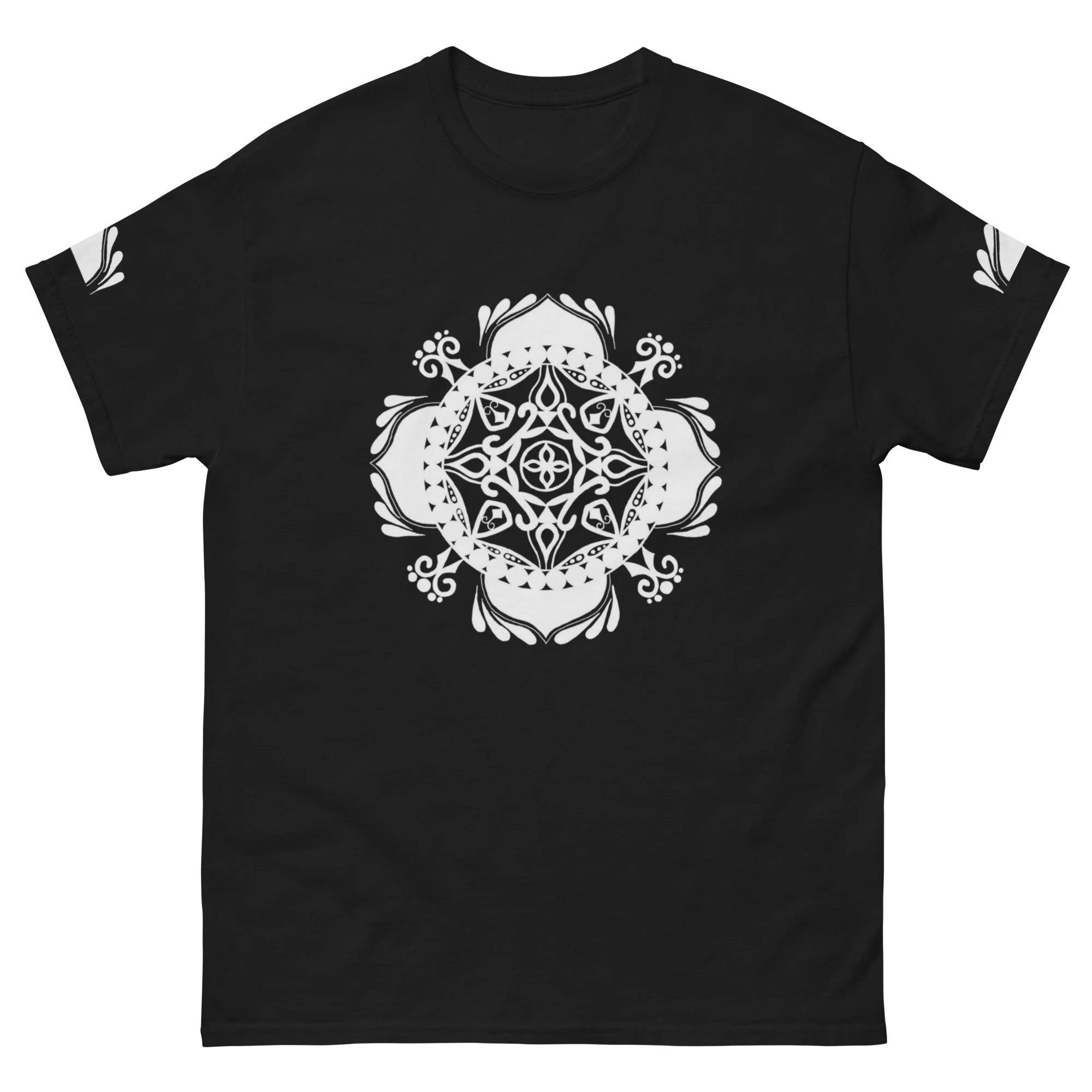 Unisex classic tee (white mandala)