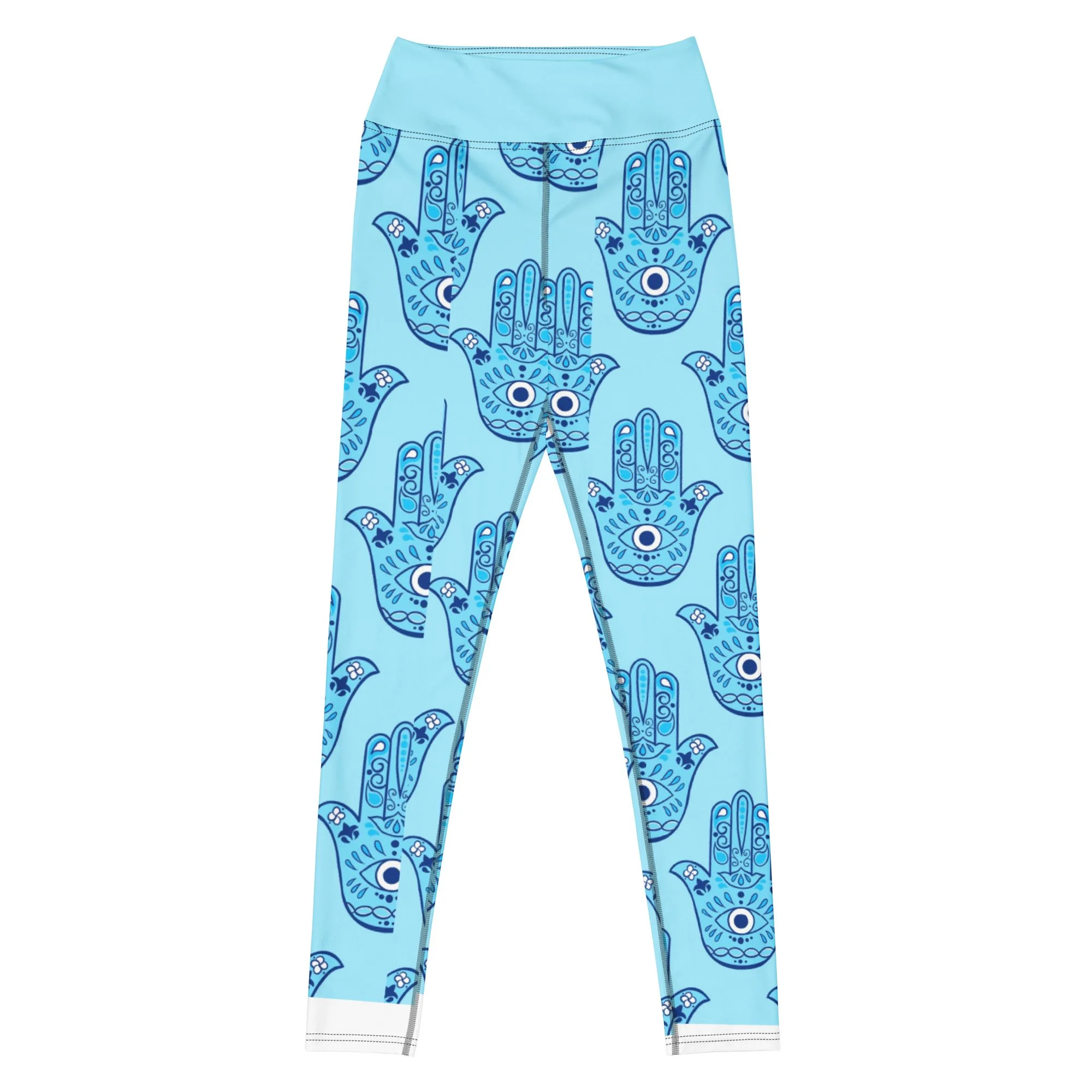 Aqua Hamsa Yoga Leggings