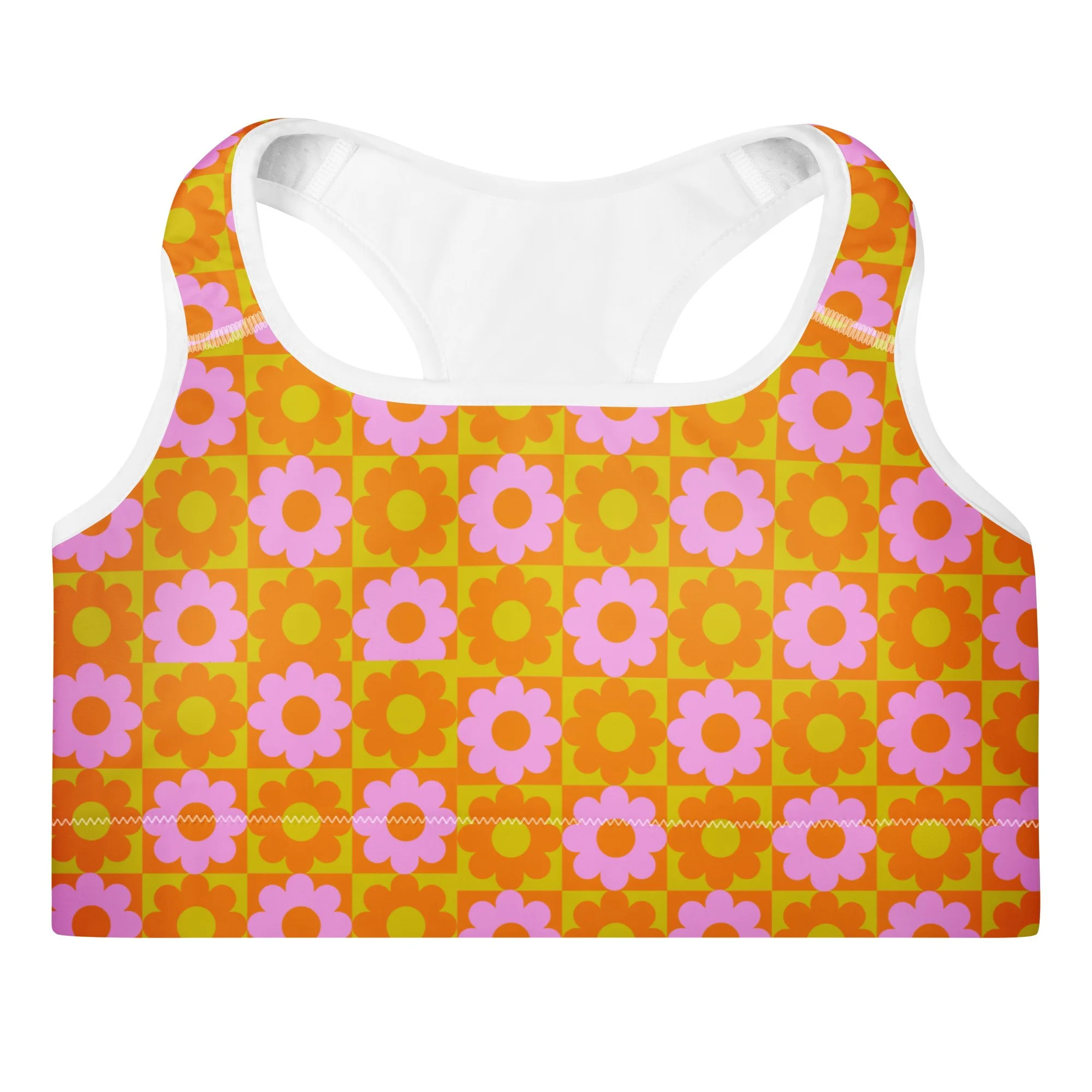 Flower Power Padded Yoga Bra