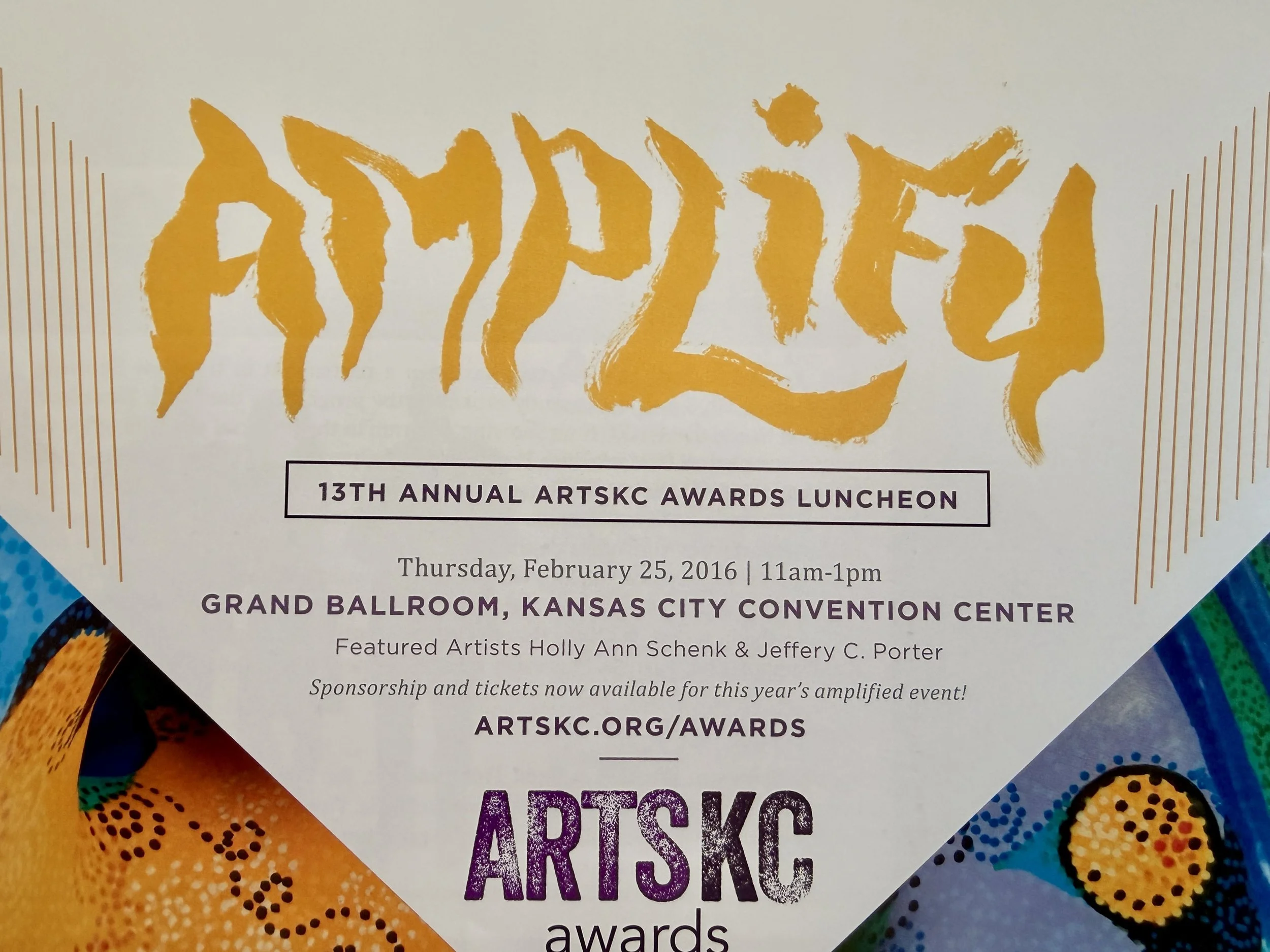 Annual Gala Invite to ArtsKC 2015