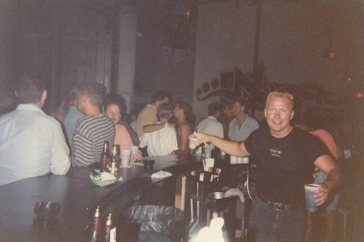 Behind the bar