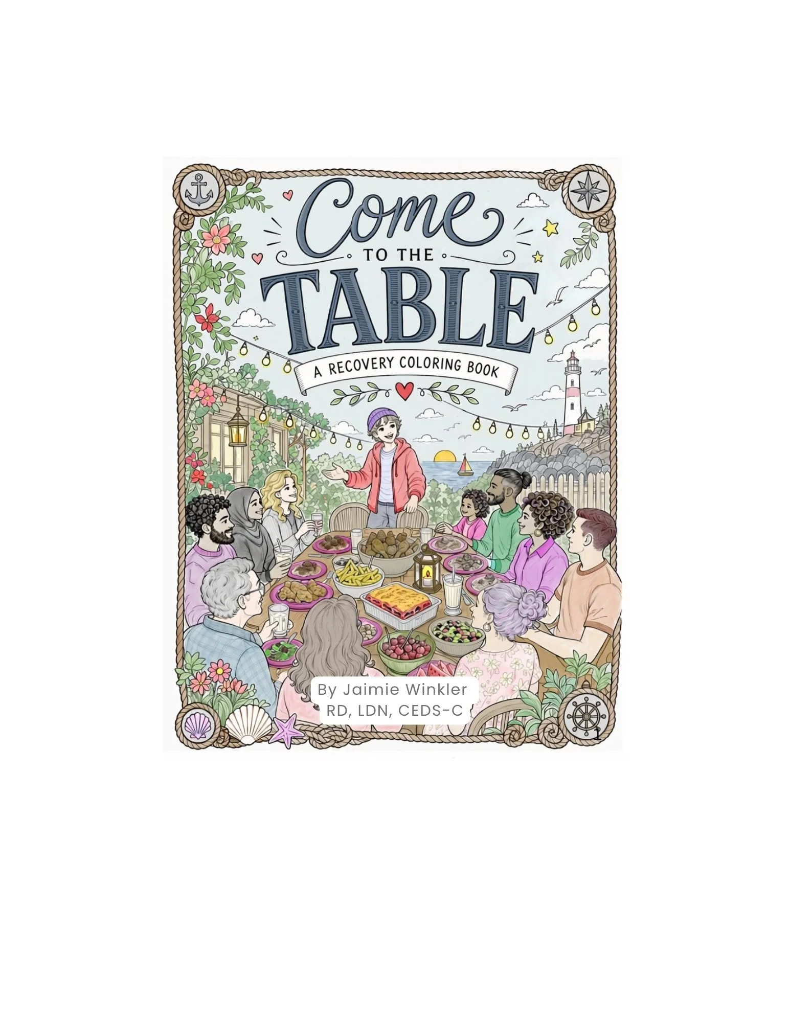 Digital Download "Come to the Table Coloring Book" PDF & PNG (individual license)