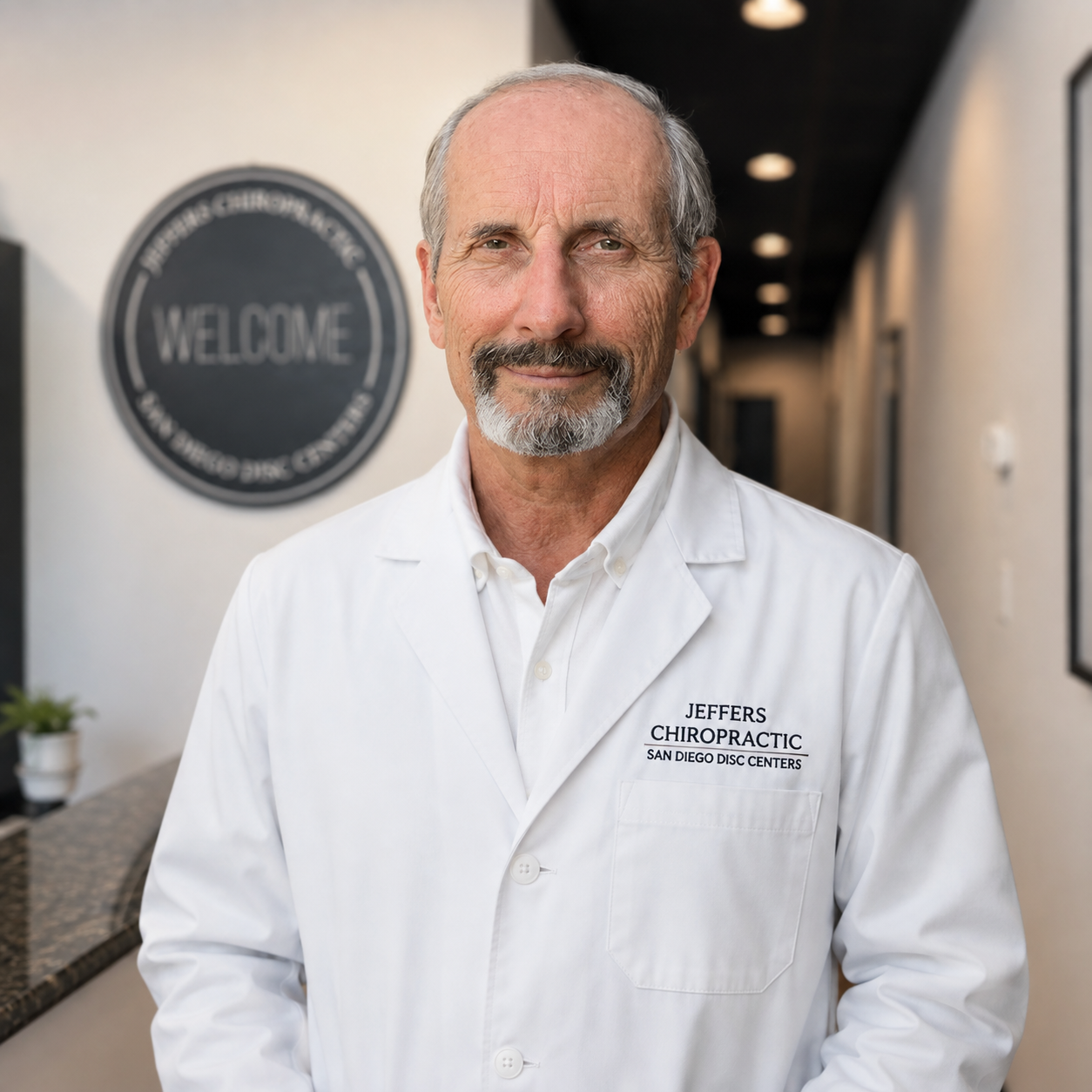 A picture of Dr. Keith Jeffers, Doctor of Chiropractic standing in the office