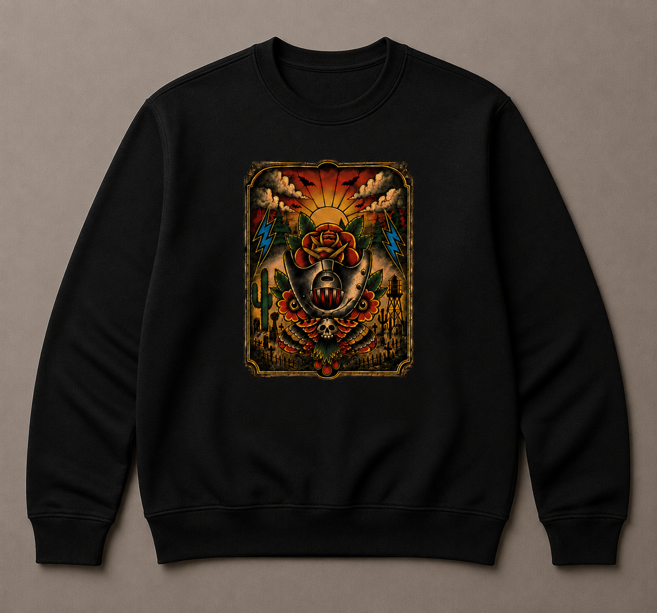 Quiet One - Crewneck Black.png