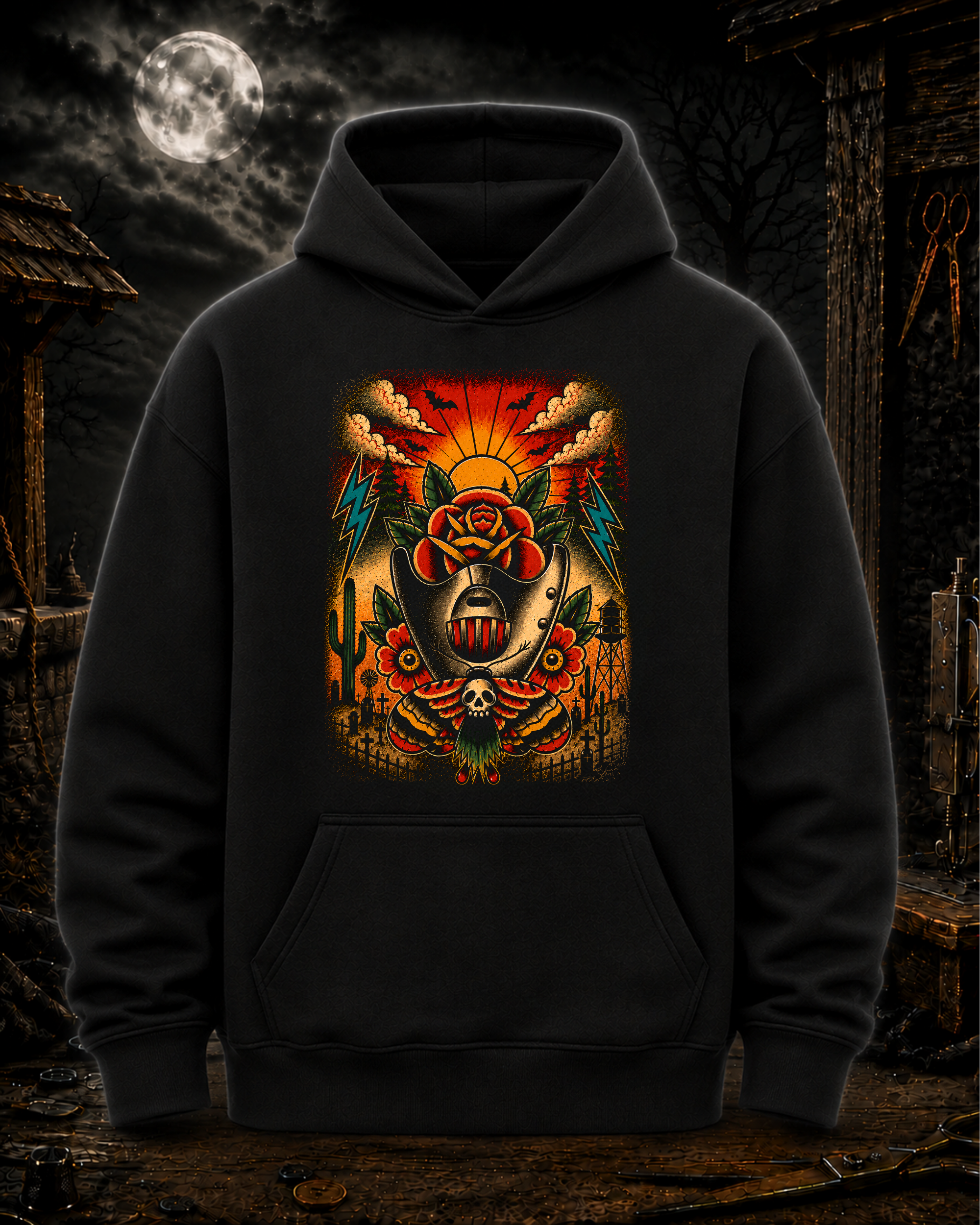 QUIET ONE HOODIE -BLACK.png