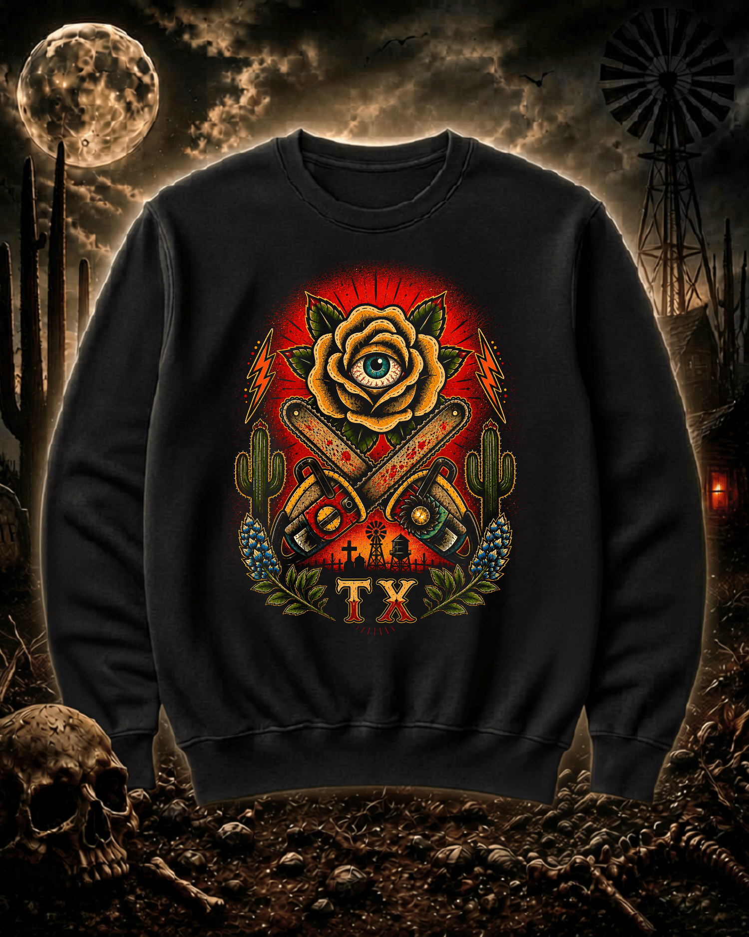 SAW COUNTRY CREWNECK - BLACK.png