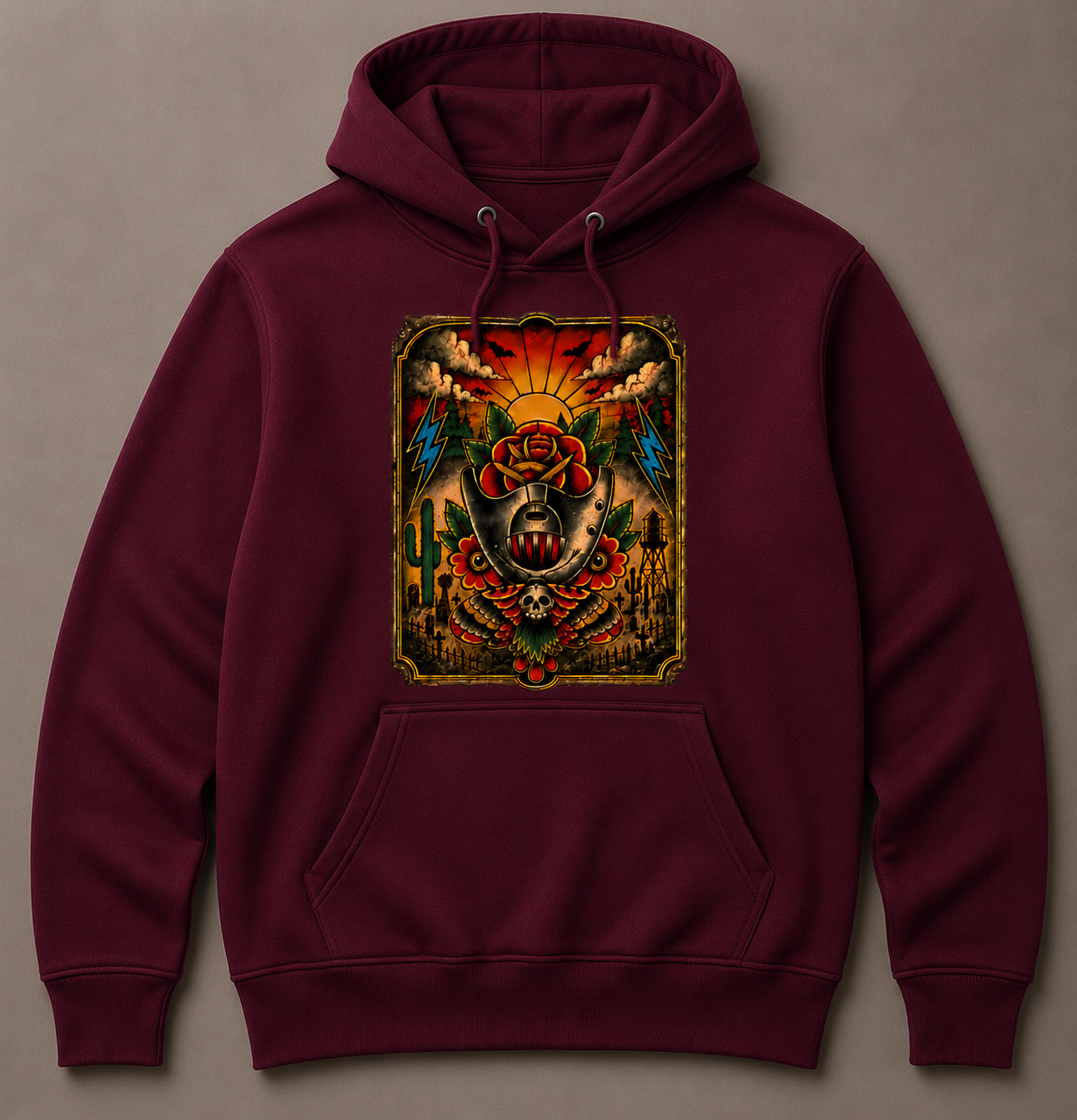 Quiet One - Hoodie Maroon.png