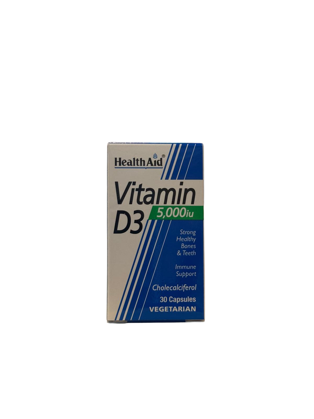 Health Aid Vitamin D3 5,000iu 30 capsules