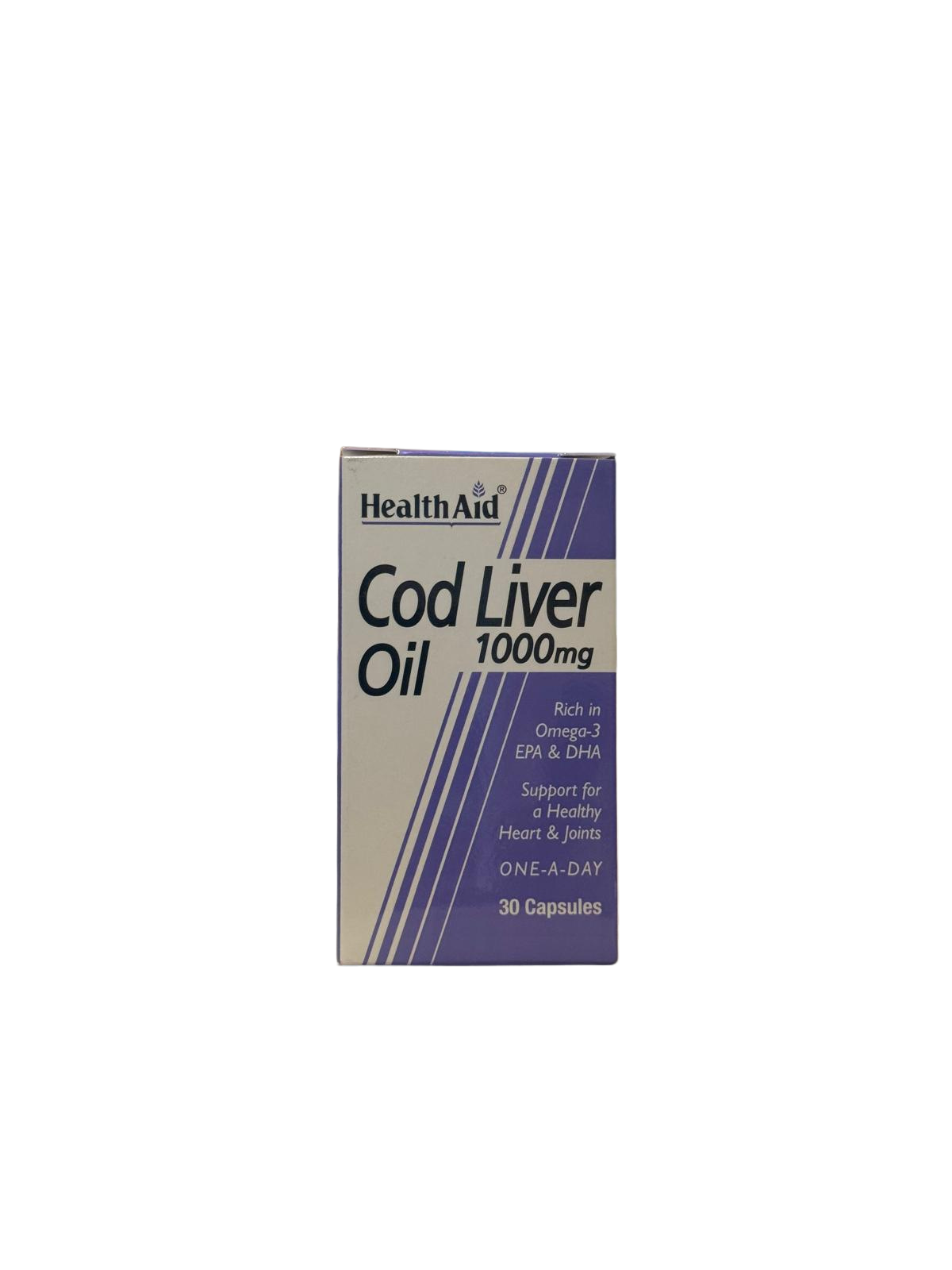 Health Aid Cod Liver Oil 1000mg