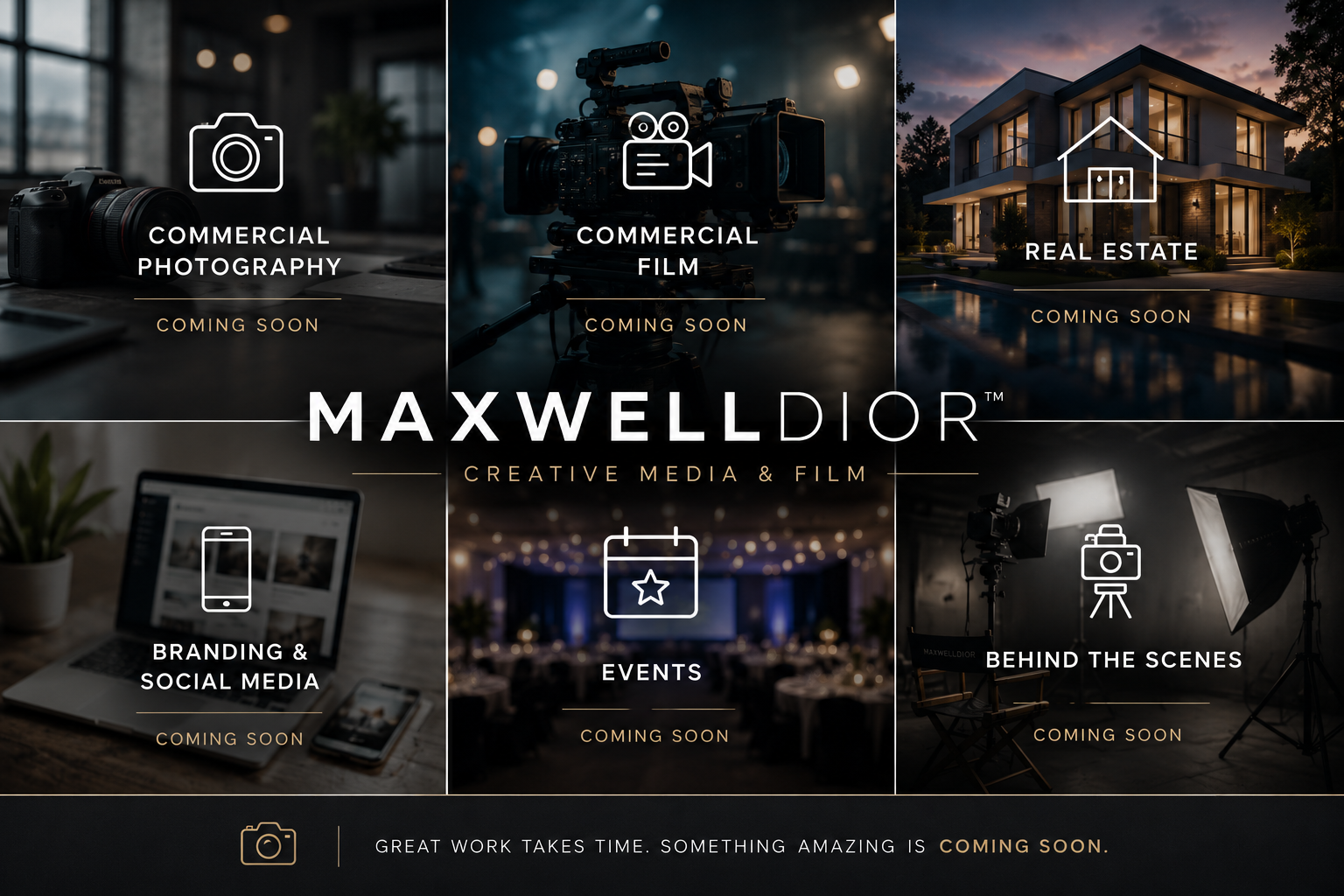 maxwelldior, creative media & film, Connecticut, CT, small business, commercial photography, videography, ad content, video editing, editing media, consulting, creative consulting, branding