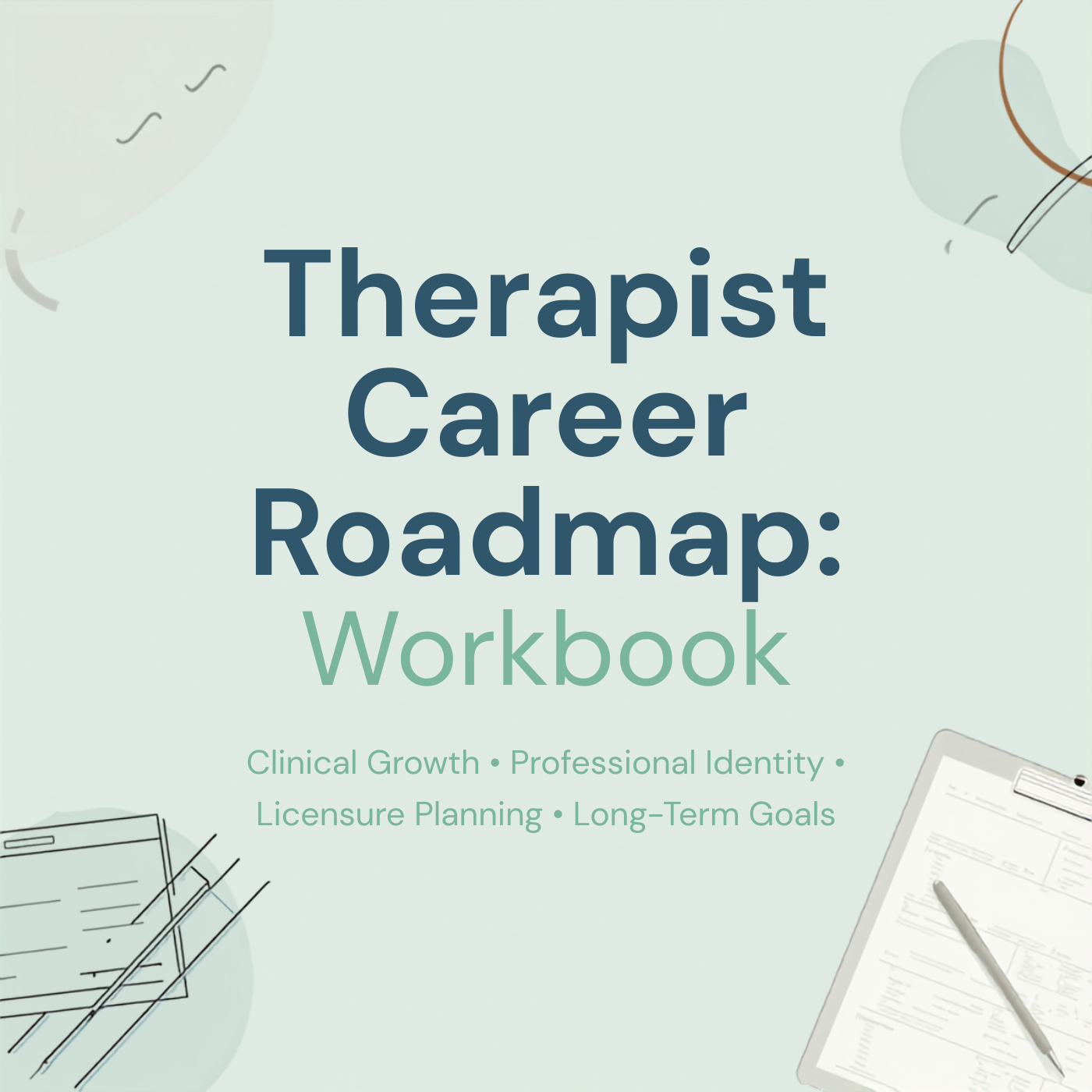 Therapist Career Roadmap Workbook (Printable Workbook)