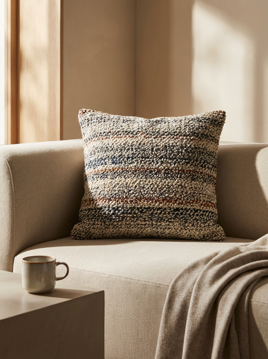 Bouclé Throw Pillow