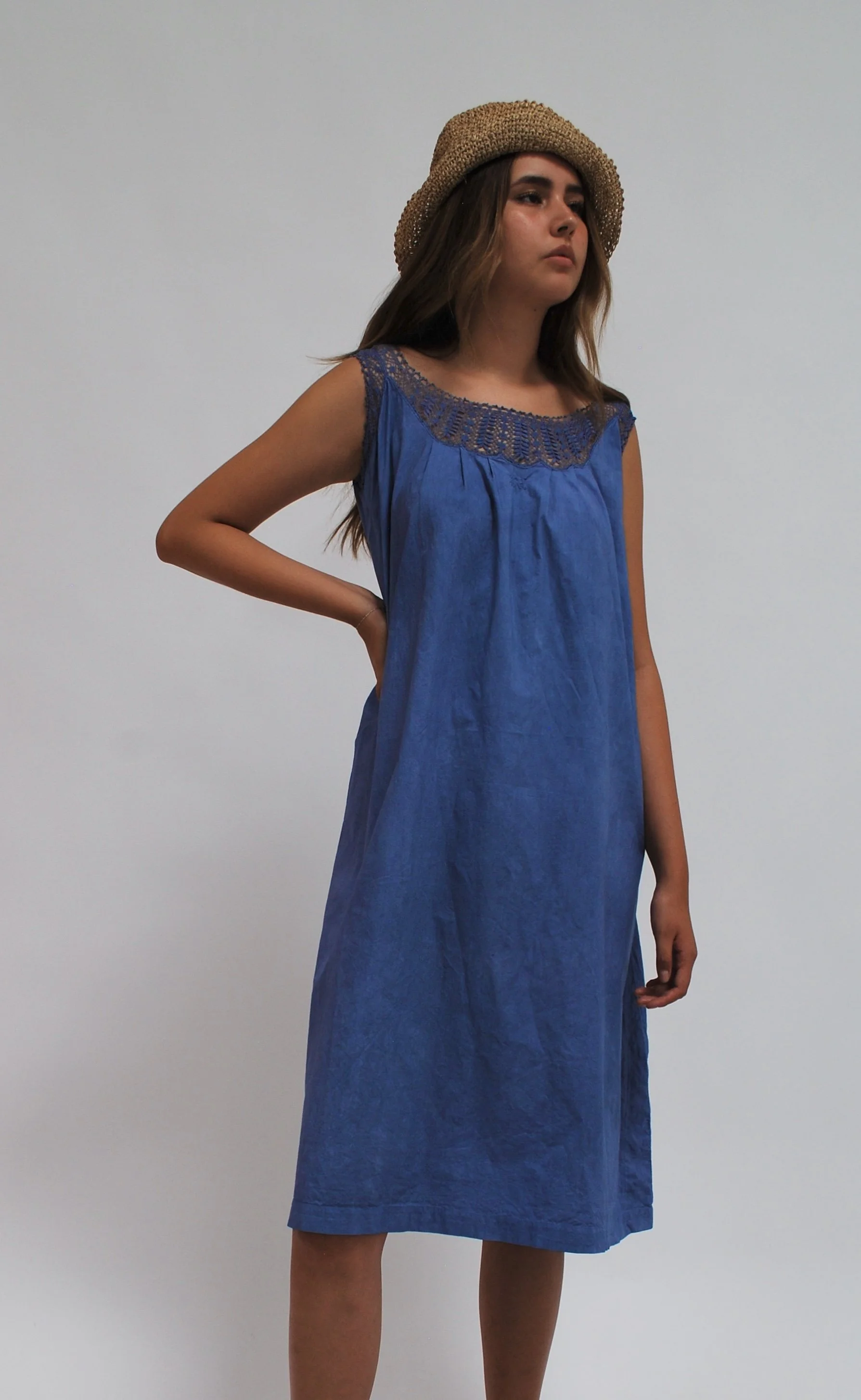 Mid-Length Cotton Dress
