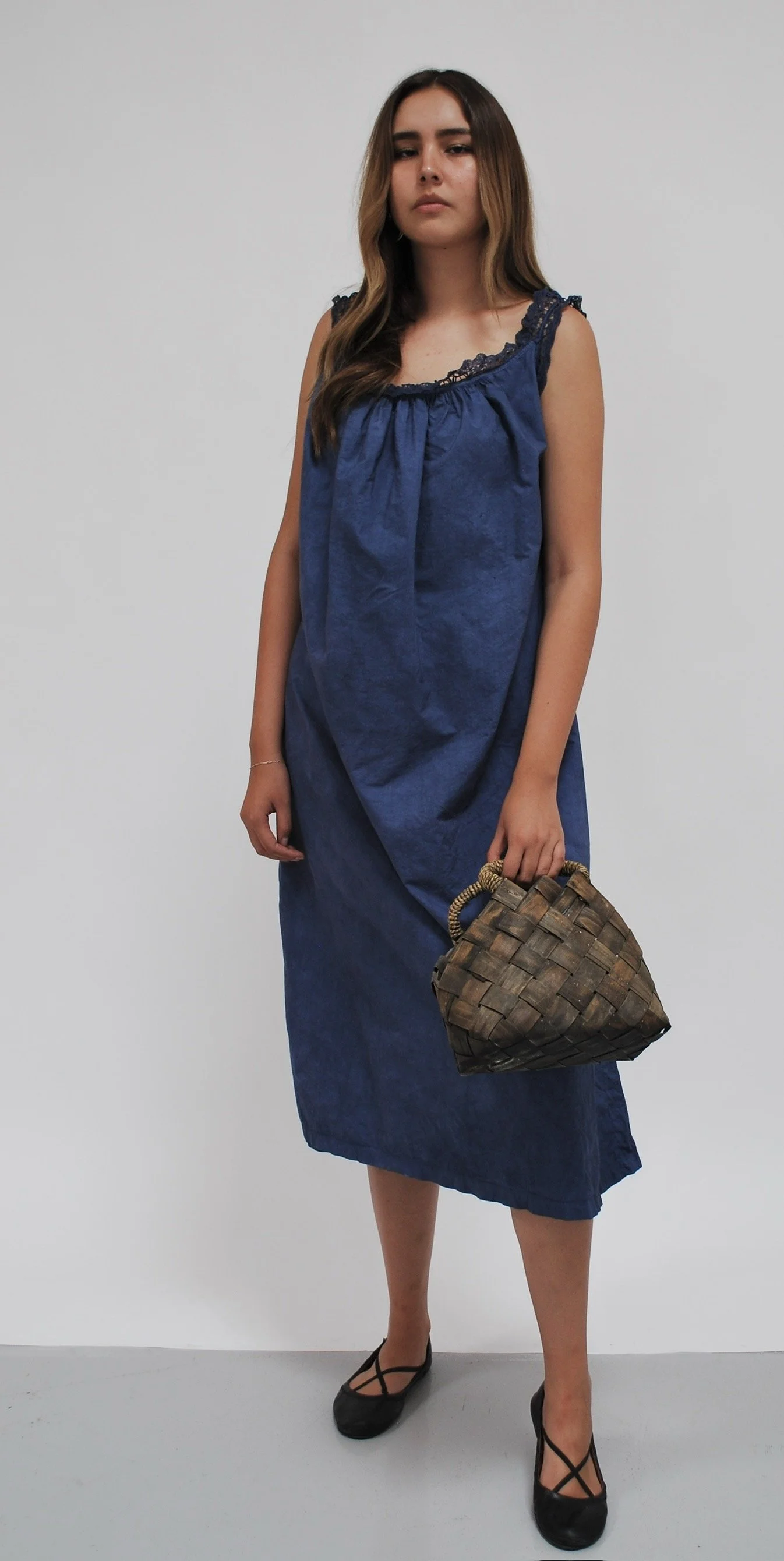 Mid-Length Cotton Dress
