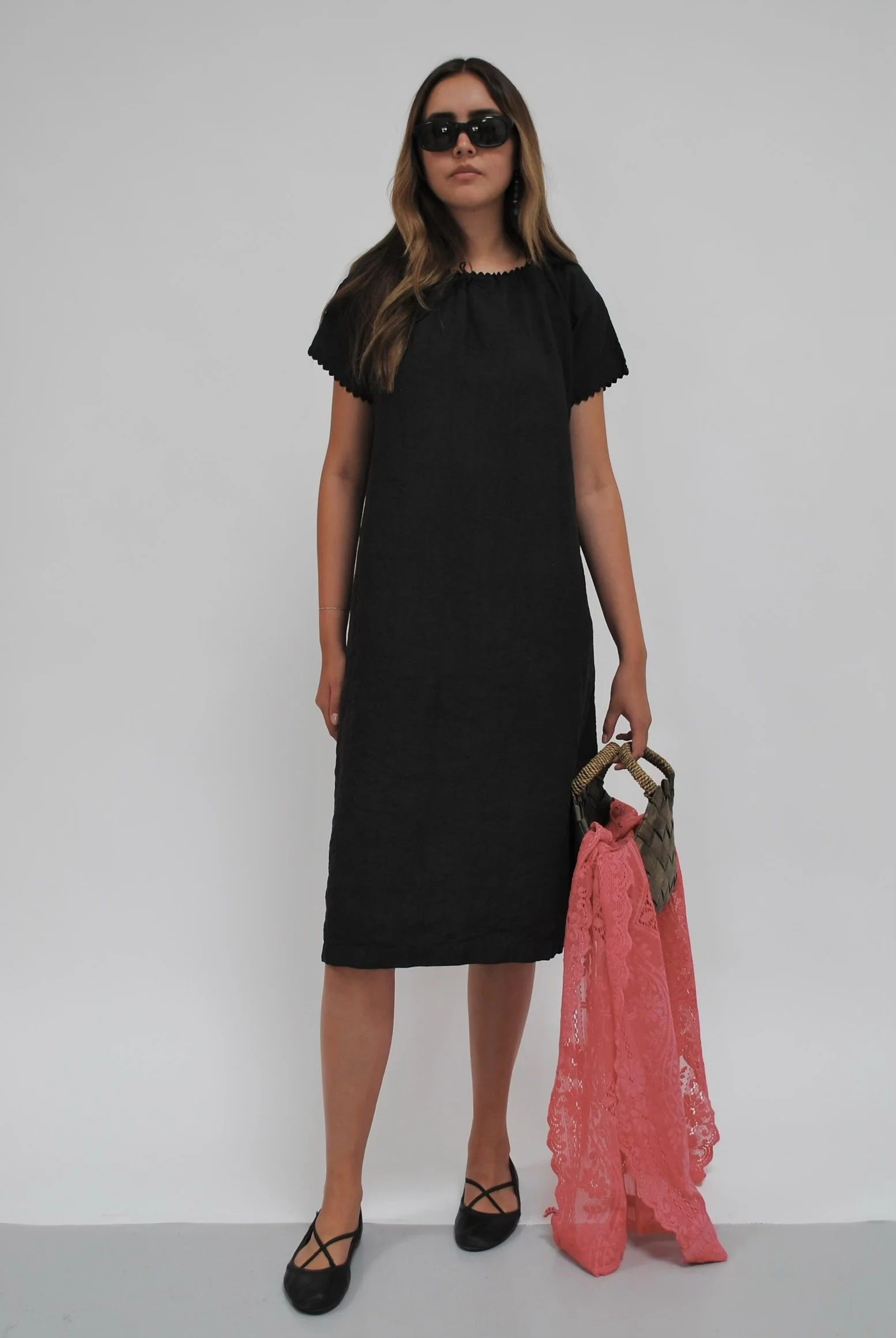 Linen Mid-Length Dress