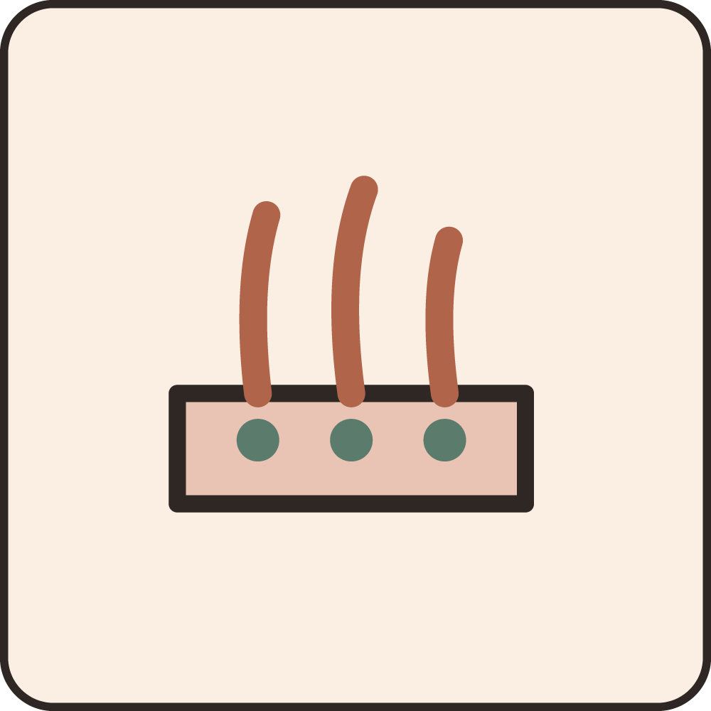 hair loss square icon