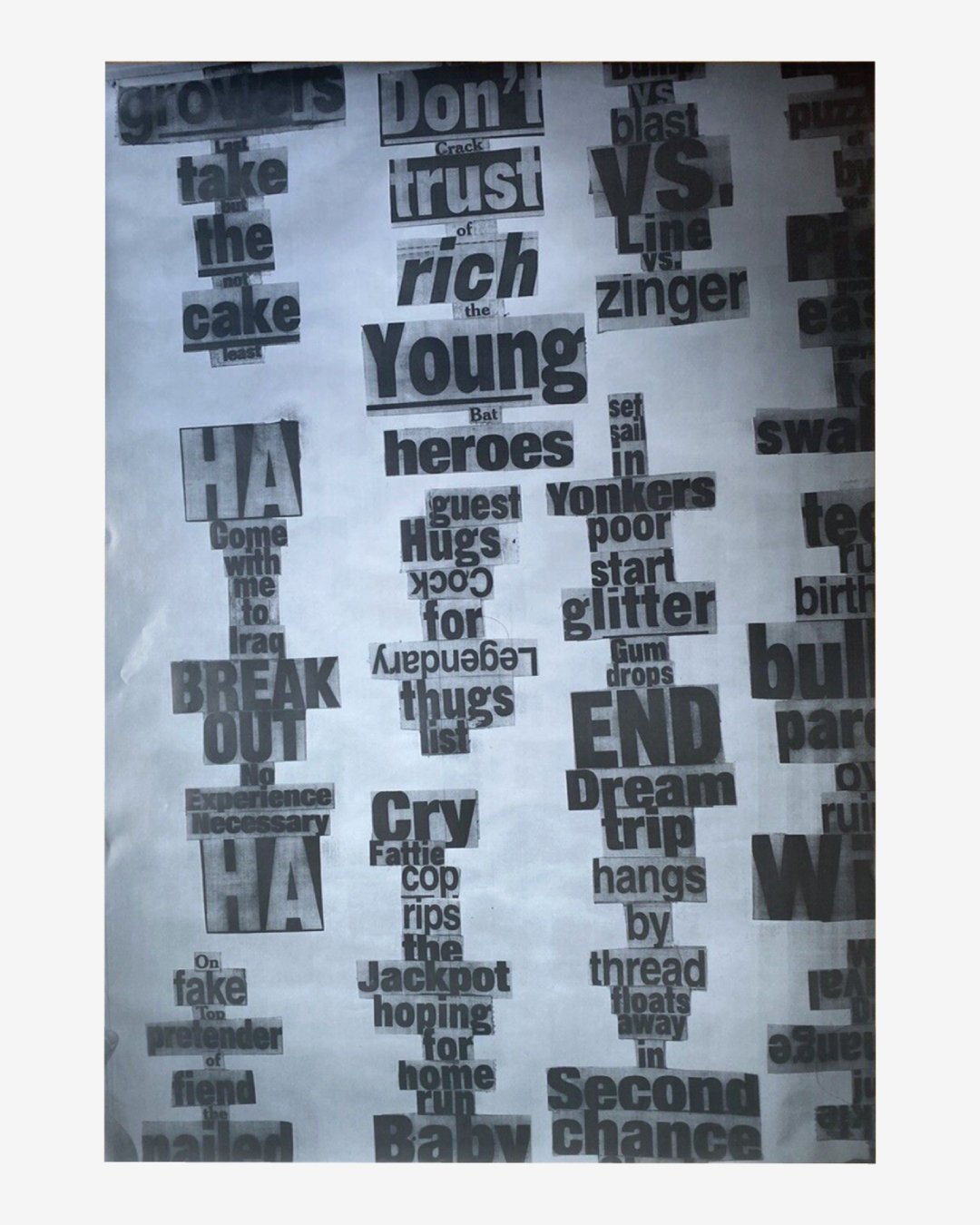 Drowned World - Dash Snow Exhibition Poster