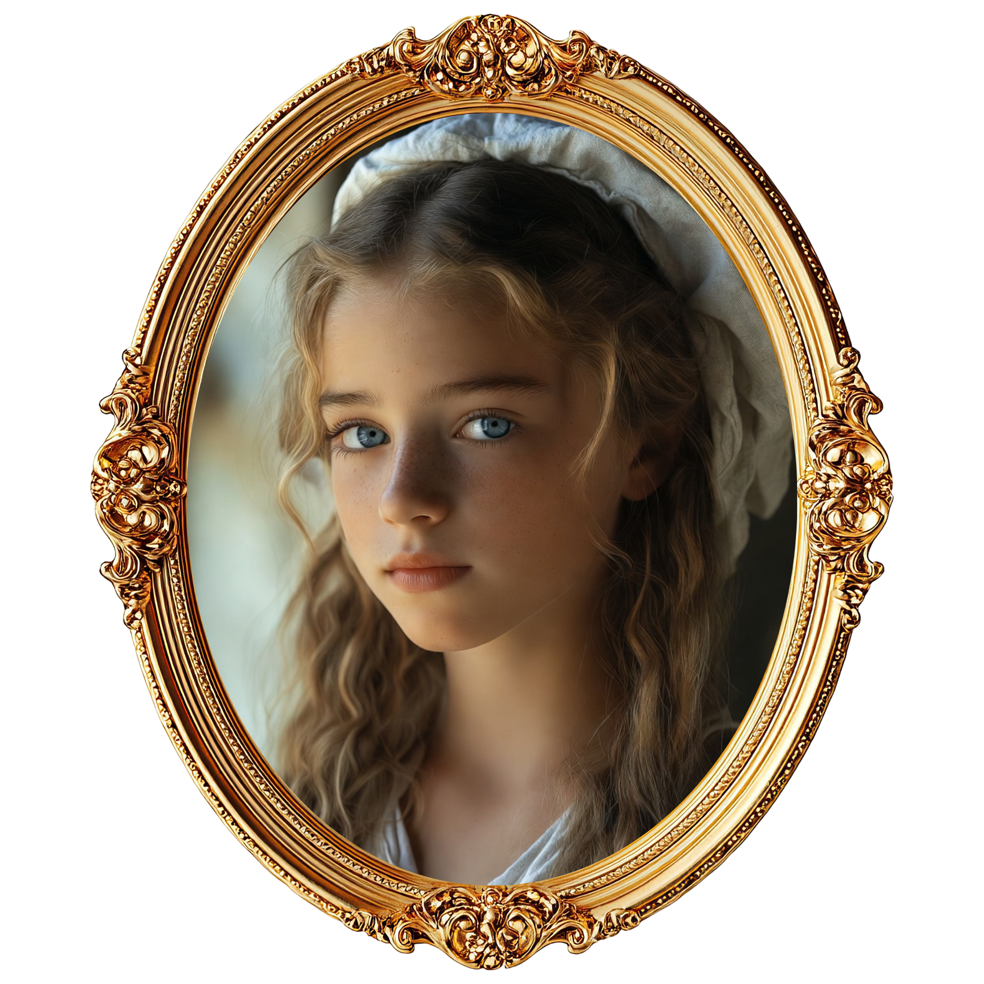 AI-generated image of a young Phebe Brinkerhoff