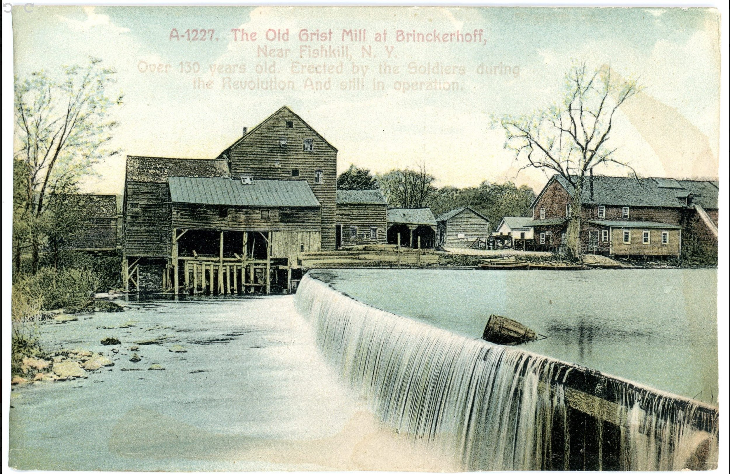 Brinkerhoff Mill in Fishkill, NY in 1900s