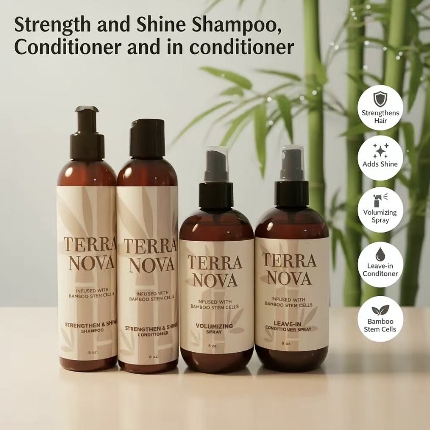 Strengthen & Shine Set with Volume Spray & Leave-In Conditioner