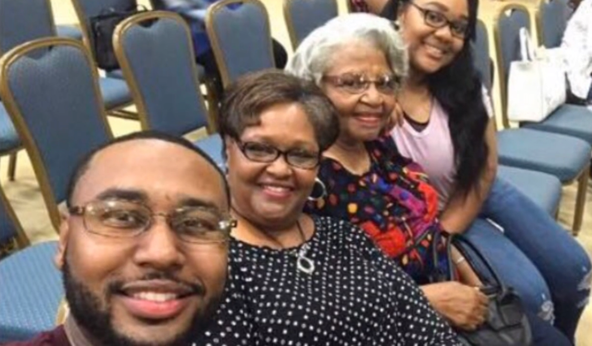 DiMario, Glenda, Lennie, and Sharena
At Gethsemane Baptist Church