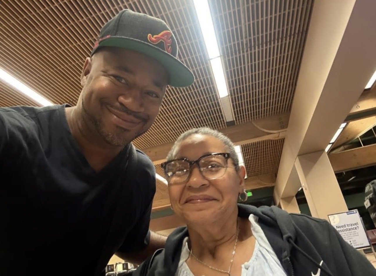 Eric Rice and mother Gloria "Tina" Darden, 2025