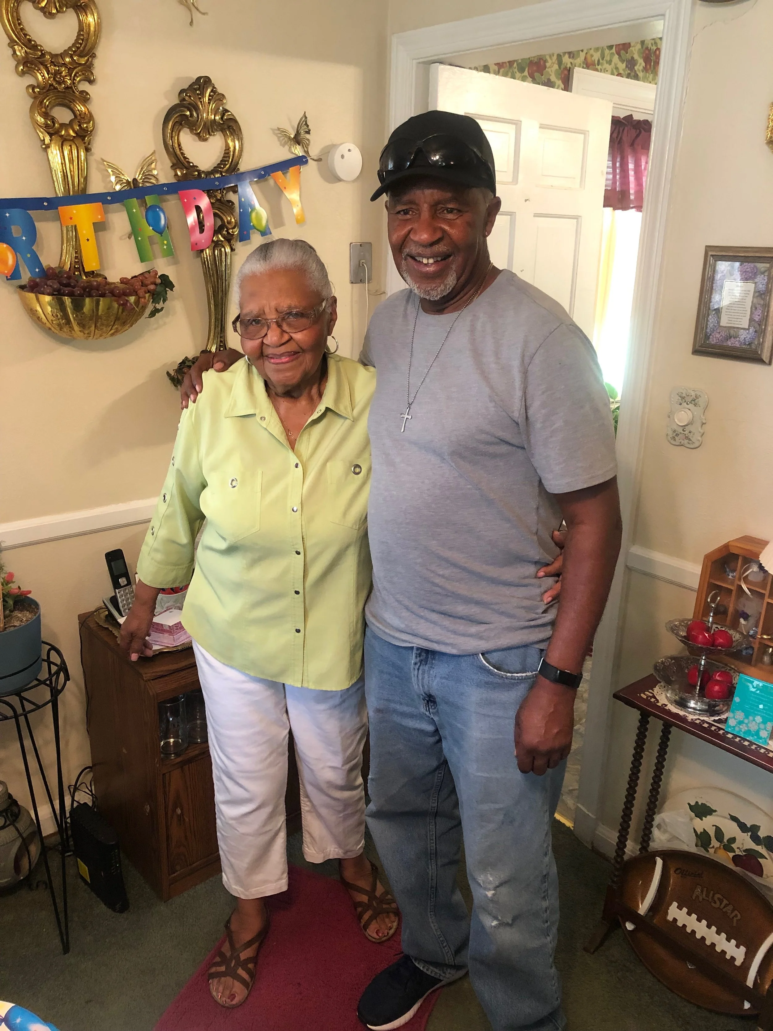 Lennie "OD" Daniel and son Thomas "Garner" Daniel, 2019