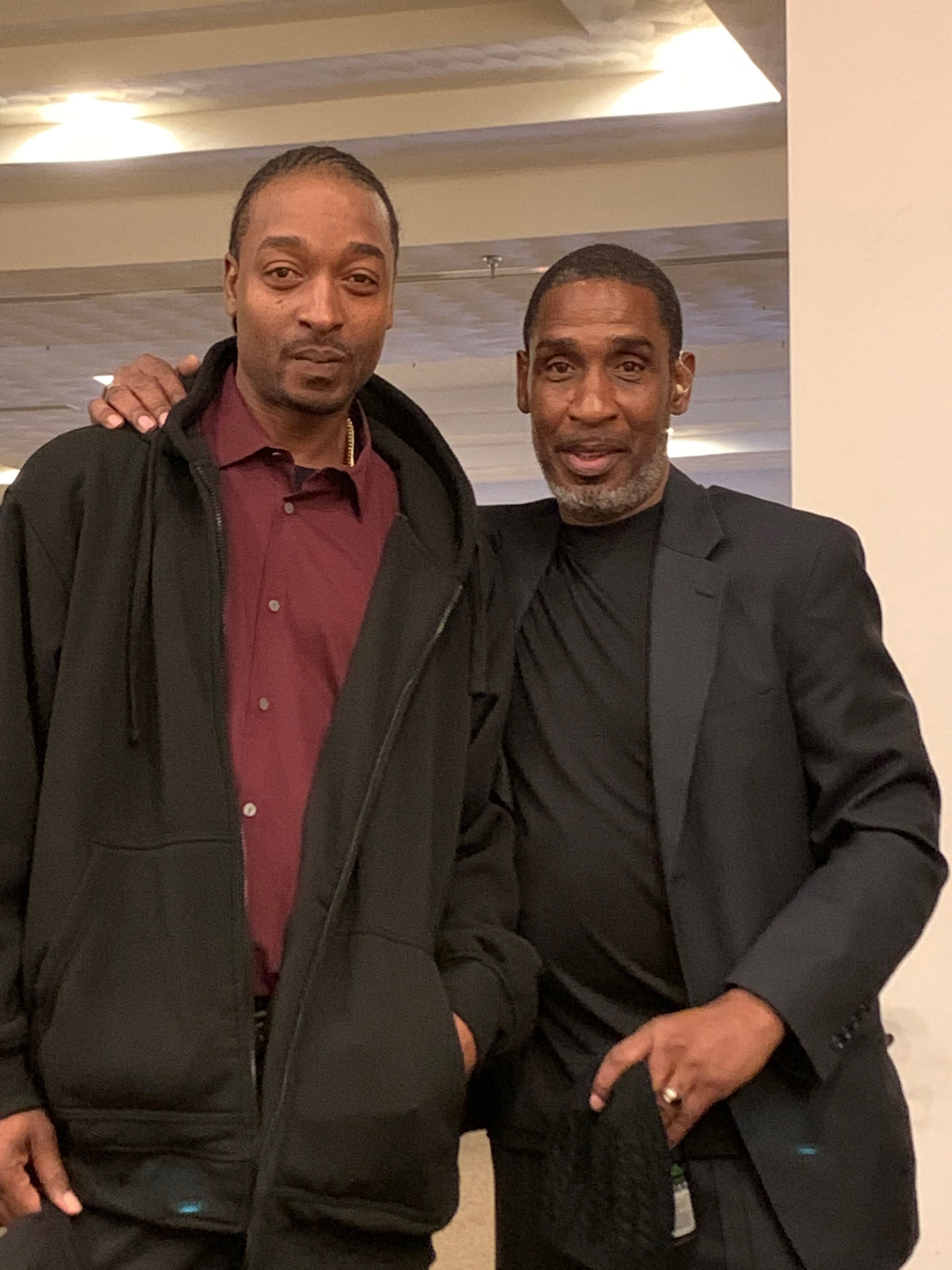 Diaquan "Bo Tre" Darden and father, Ernest Hayes, Jr., 2019