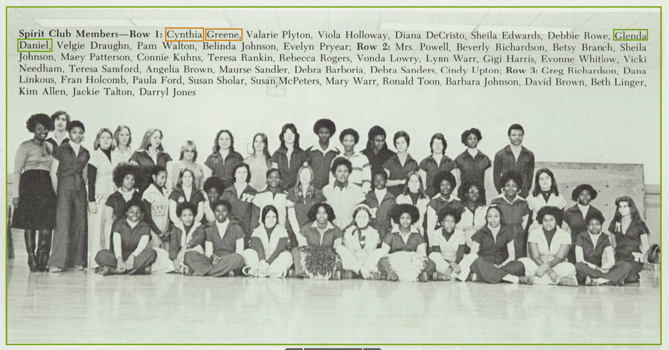 Glenda Fox
Cheerleading photo
