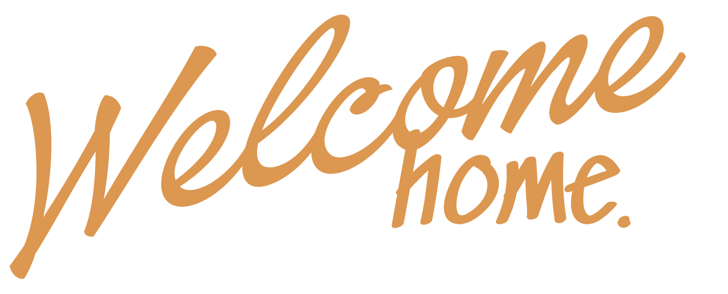 "Welcome Home" in Yellow.