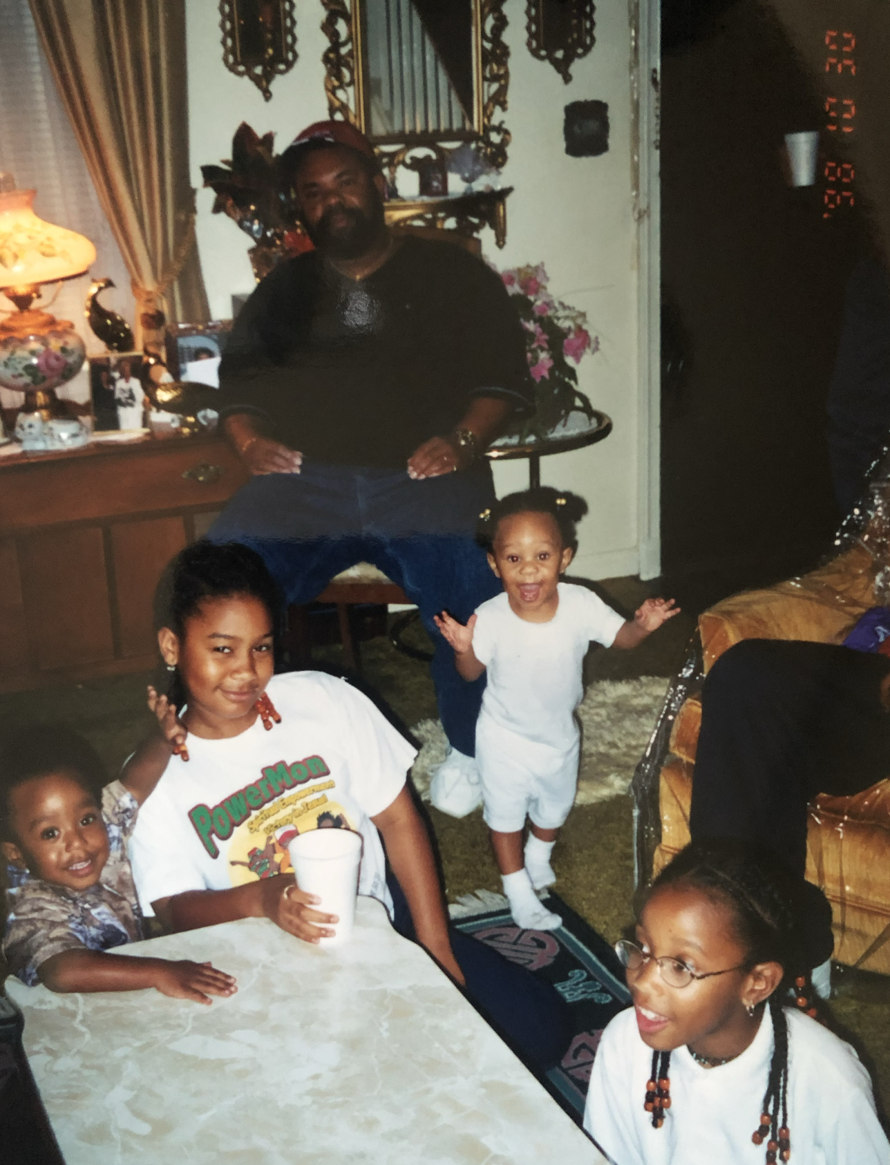 Dante, Kendra, Duke (Sharena's dad), Sharena, Jazmyn, 2001