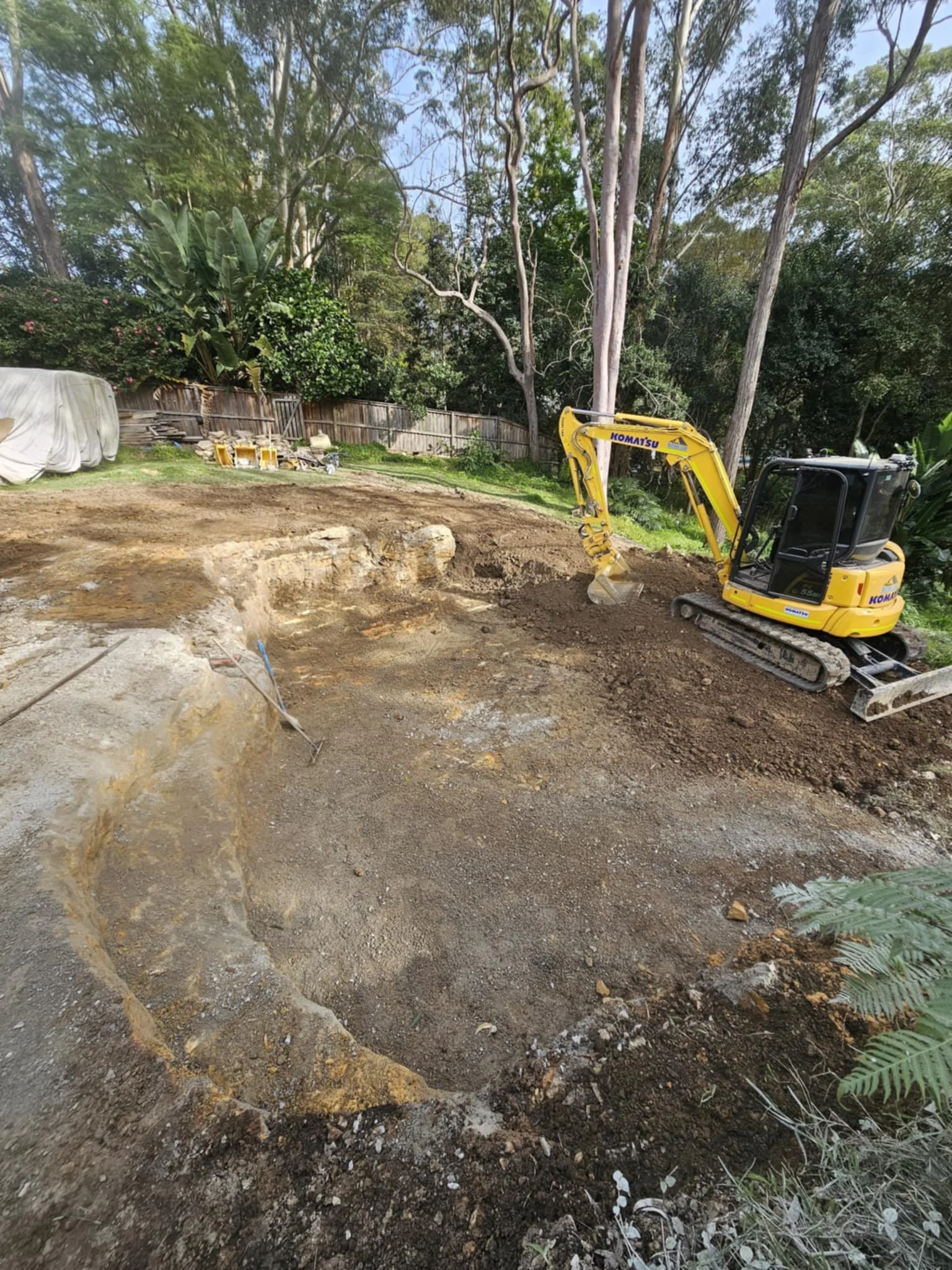 Removal of pool, levelling and excavation for a home owner in Turramurra.