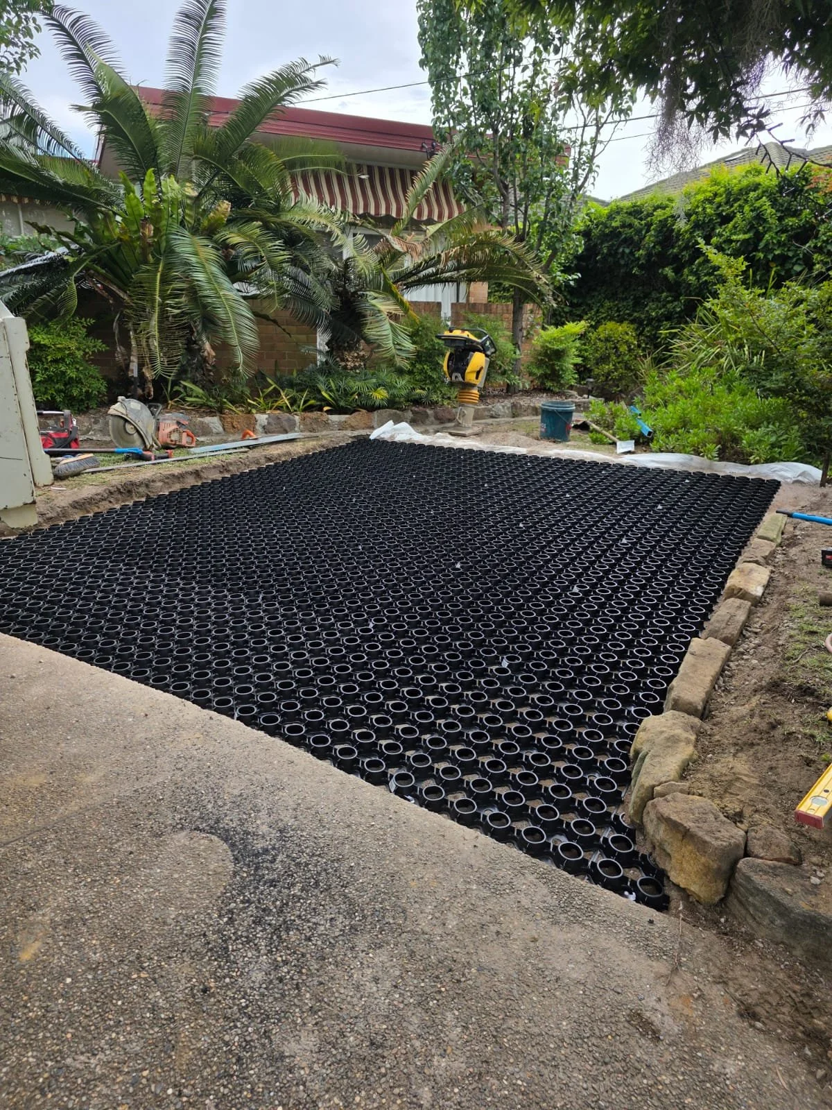 Excavation for a parking bay in Mount Colah