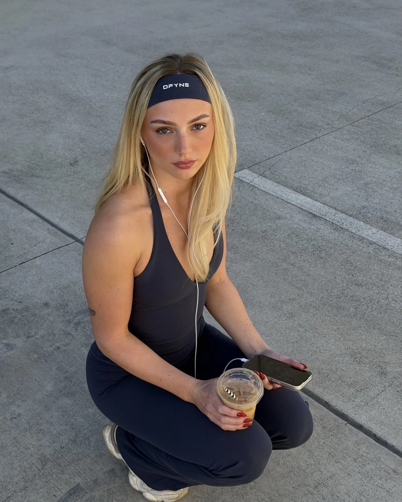 Emmalee Stephens wearing DFYNE womens activewear from the origin collection