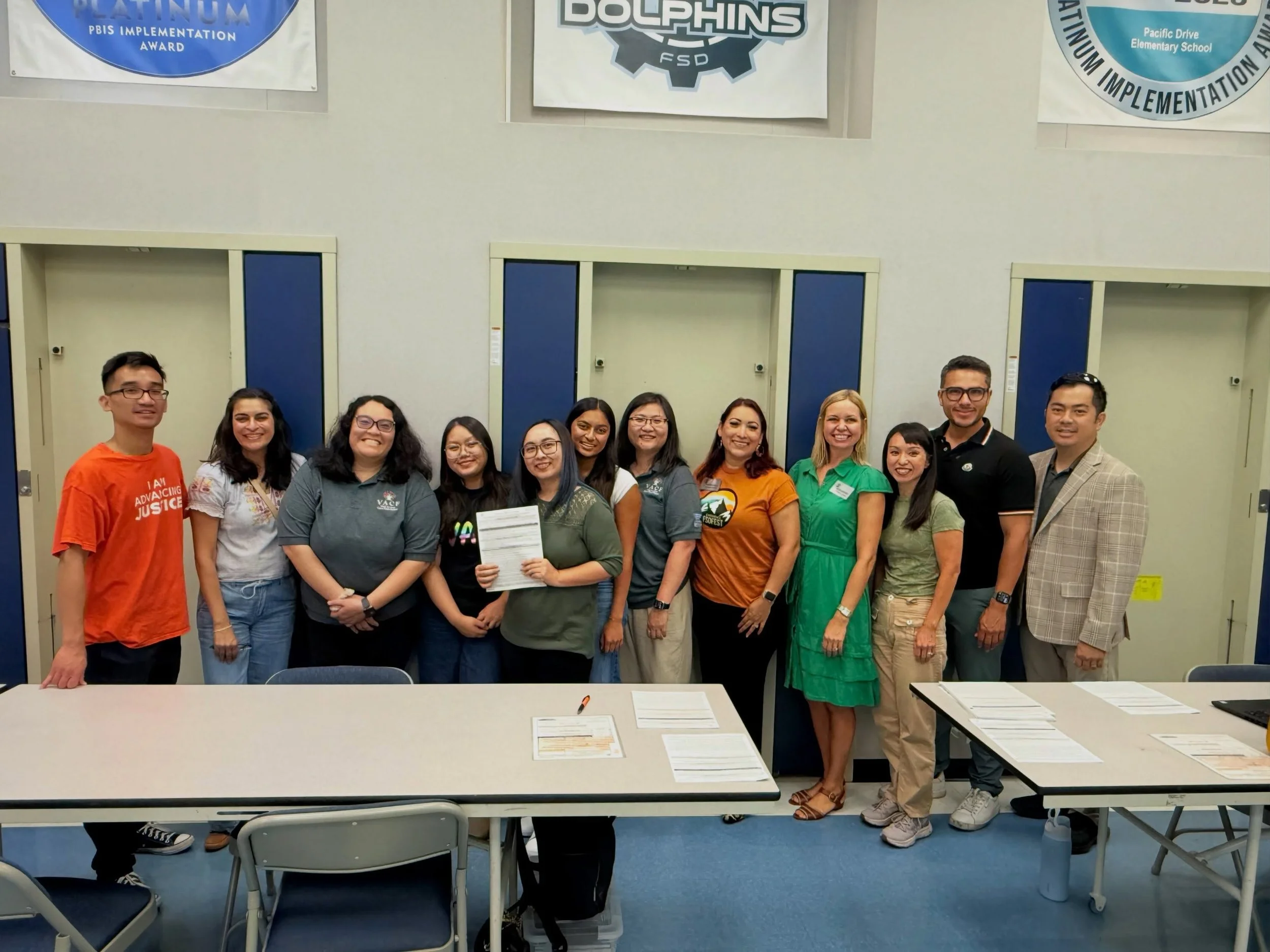 Today I had the pleasure of volunteering alongside Trustees Ruthi Hanchett and Vanesa Estrella at the Orange County Clerk-Recorder&rsquo;s  on Wheels event at Pacific Drive Elementary.

It was great to help local families apply for passports and conn