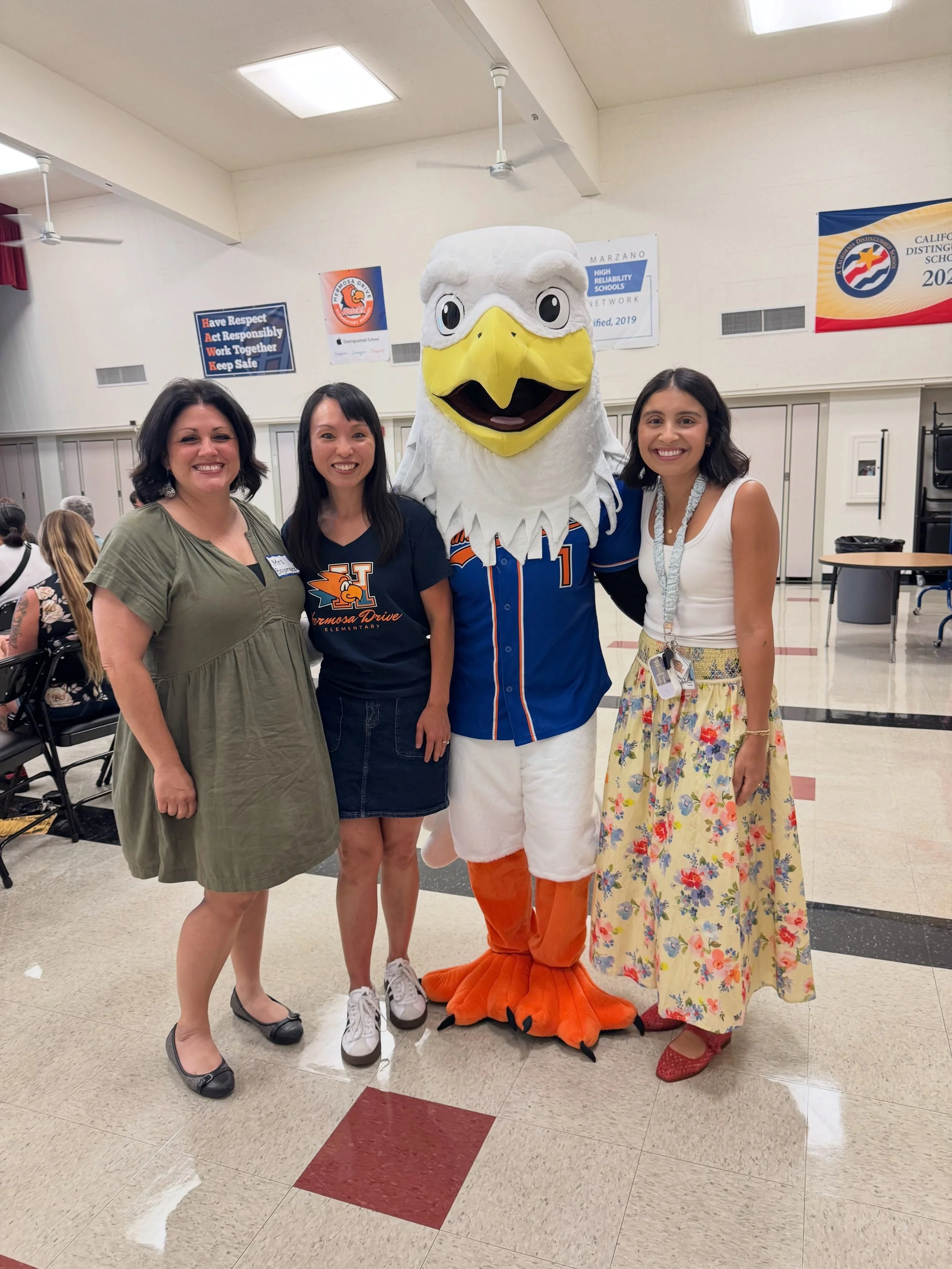 TK and Kindergarten preview at Hermosa Drive. We have the best TK and Kinder teachers, Mrs. Bojorquez and Mrs. G and we can&rsquo;t forget about Harley the Hawk. ☺️