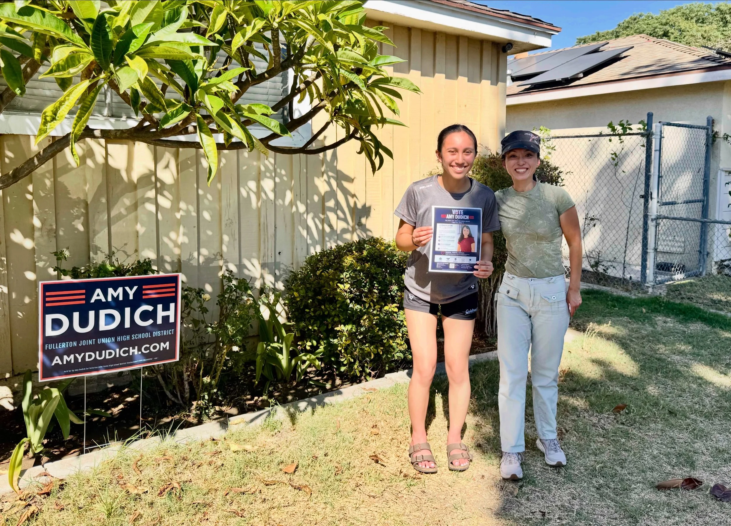 I&rsquo;m grateful to have my friend Anissa, a high school student join me knocking on doors! It means so much to see the next generation getting involved, listening to neighbors, and serving our community.