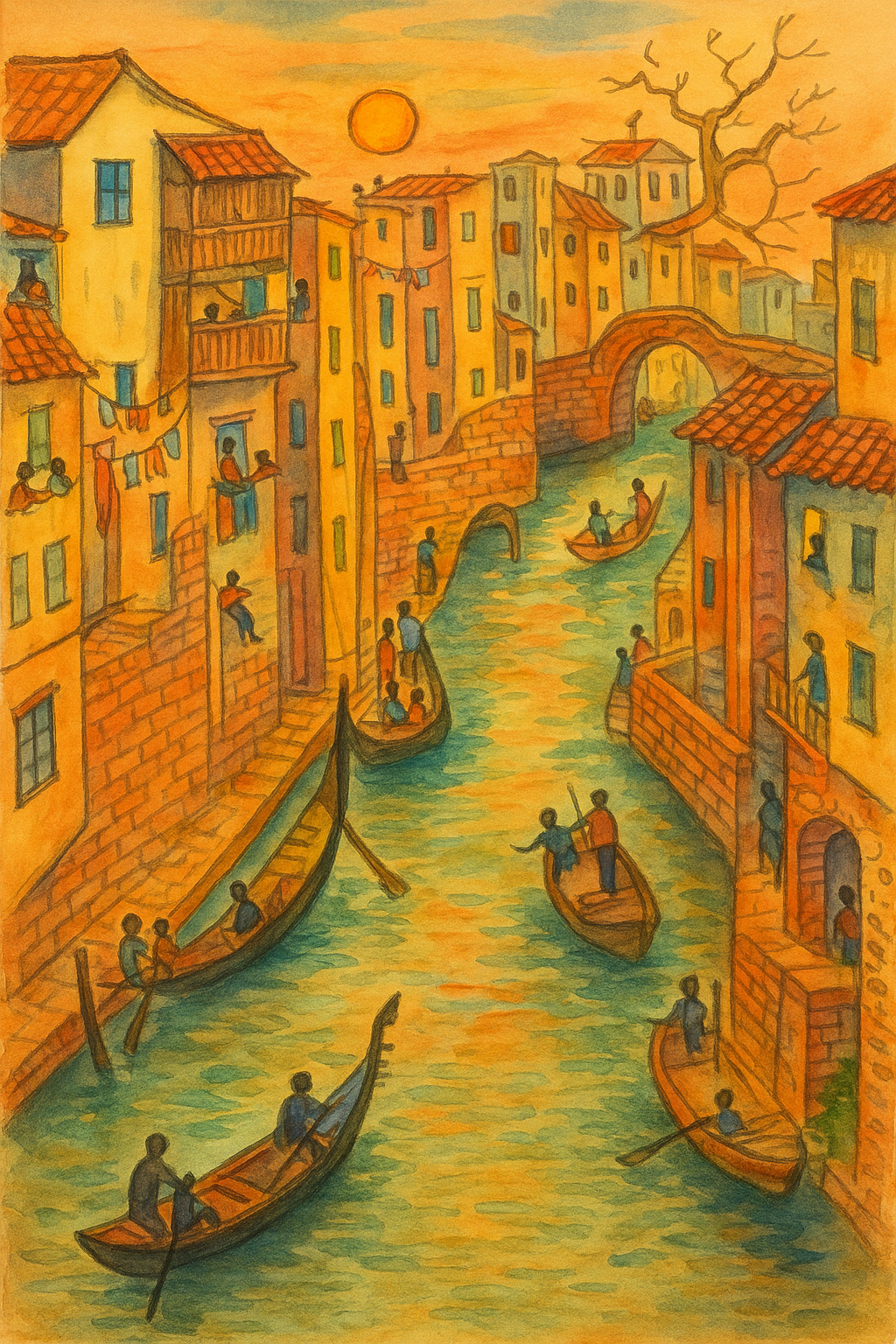 Golden reflections