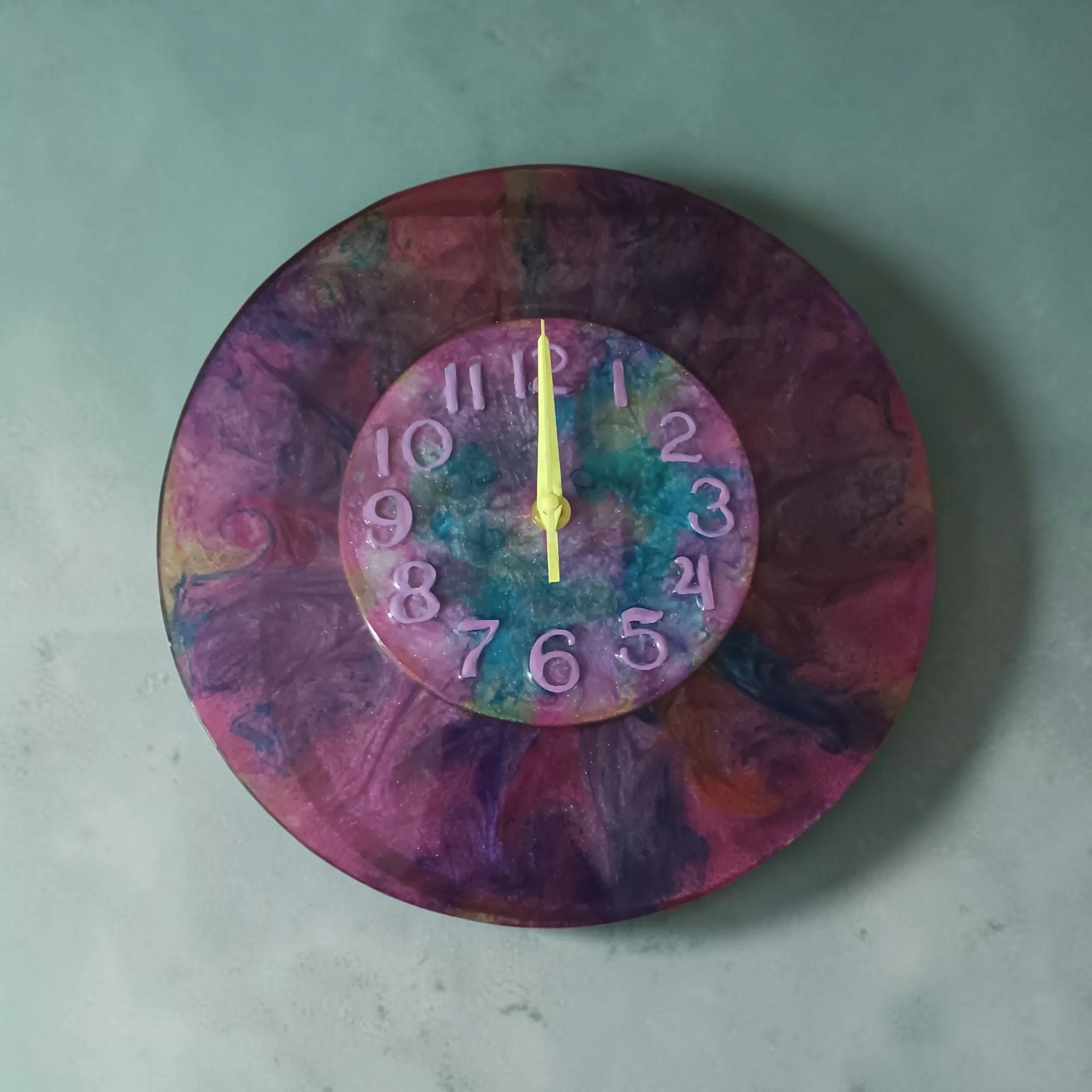 Galactic Halo Double Layer Wall Clock